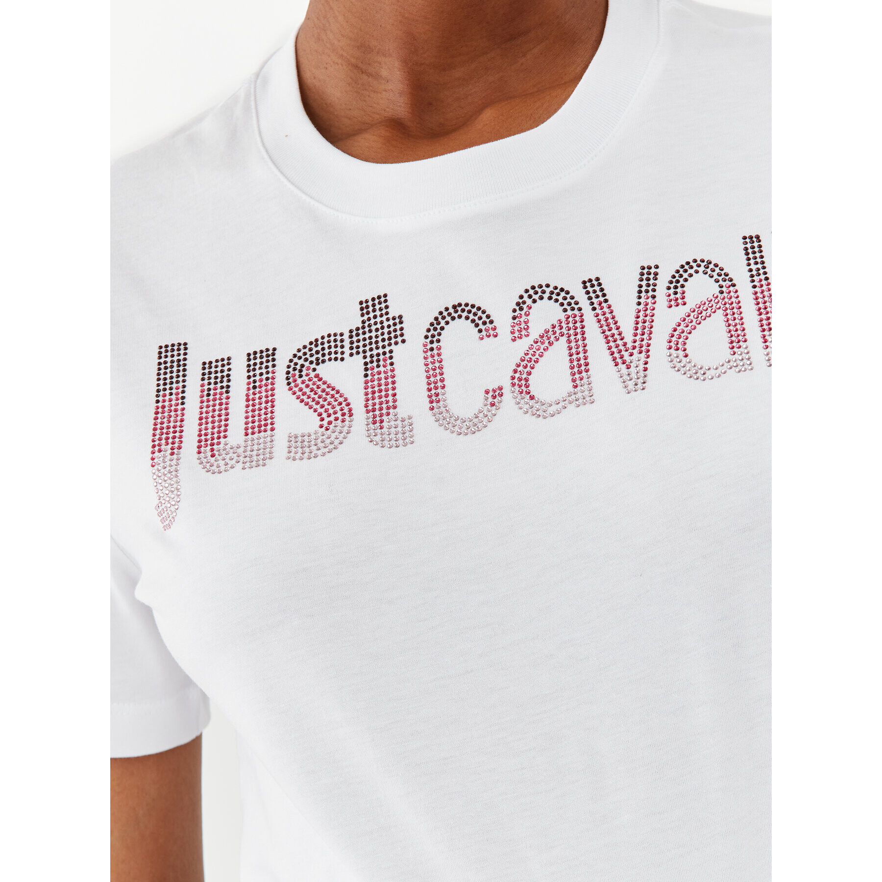 Just Cavalli Tričko 75PAHE00 Biela Regular Fit - Pepit.sk