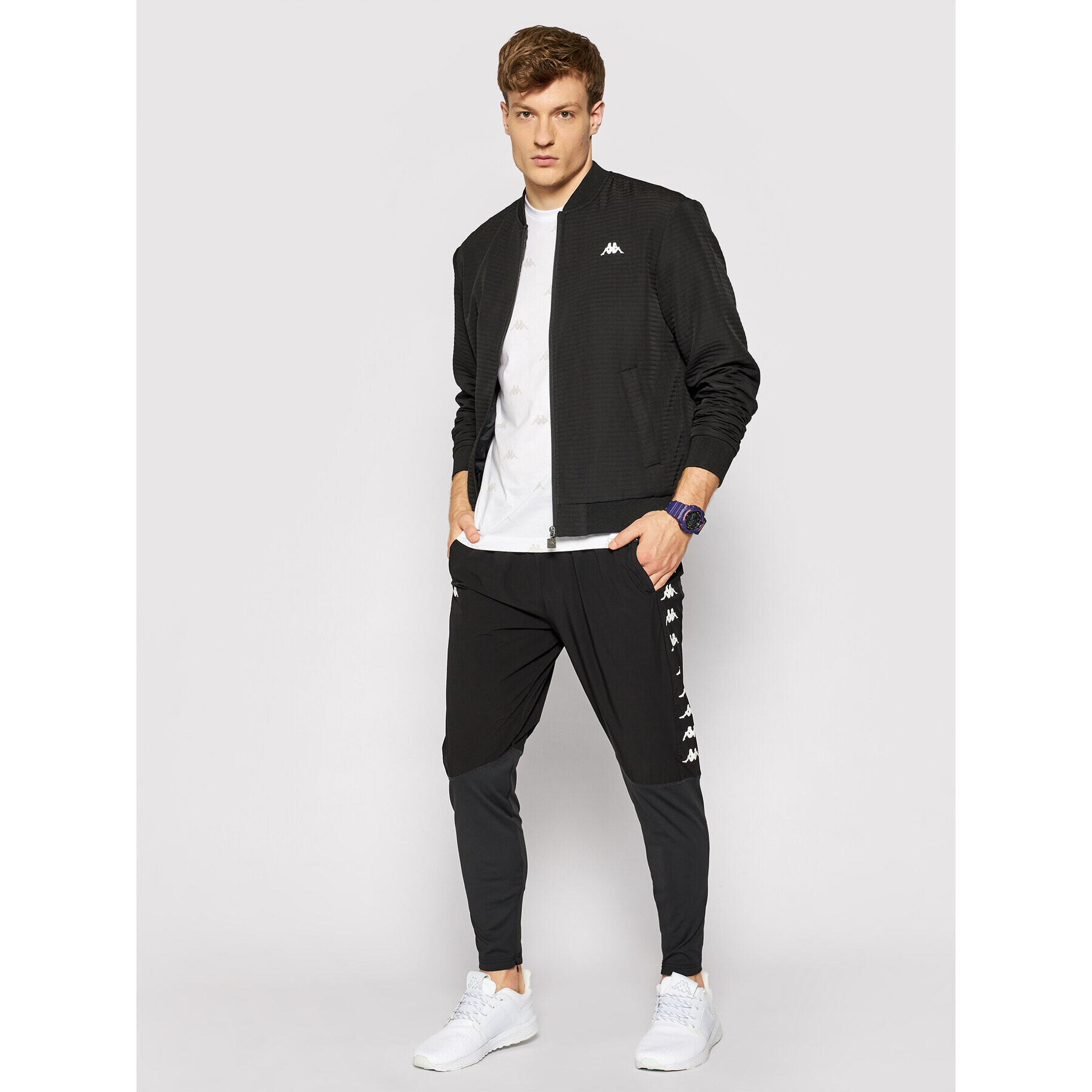 Kappa Bundy bomber 309039 Čierna Regular Fit - Pepit.sk