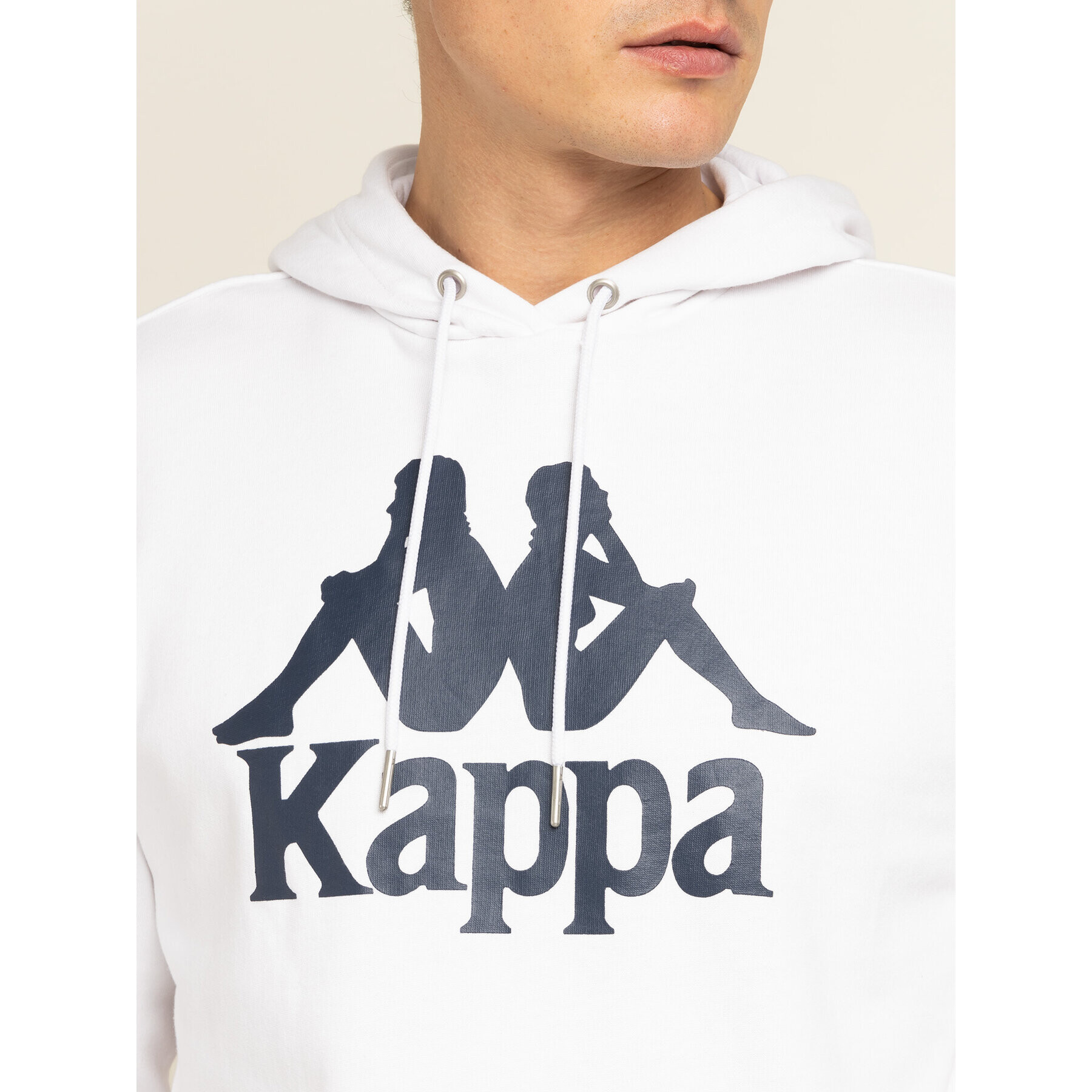 Kappa Mikina 705322 Biela Regular Fit - Pepit.sk