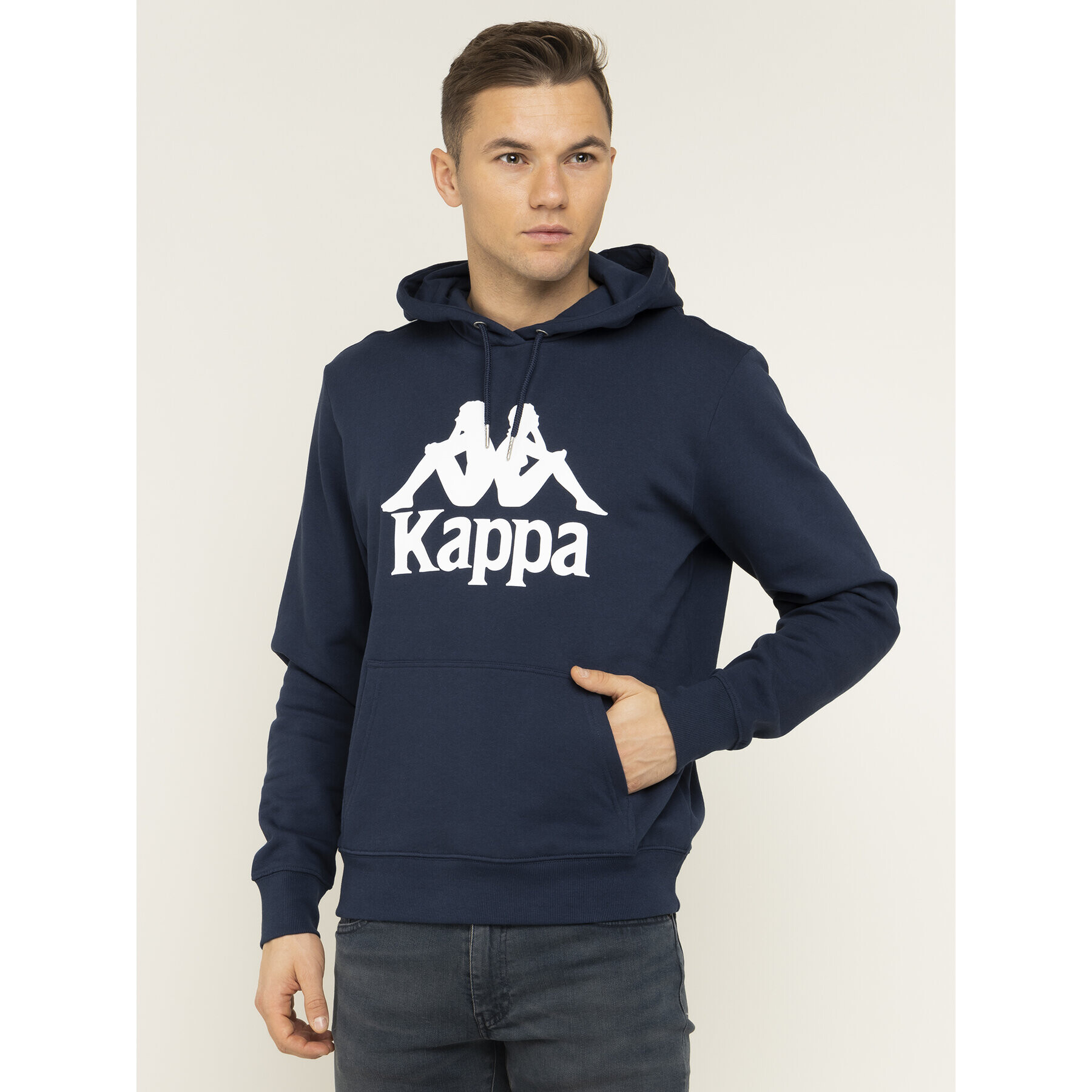 Kappa Mikina 705322 Tmavomodrá Regular Fit - Pepit.sk