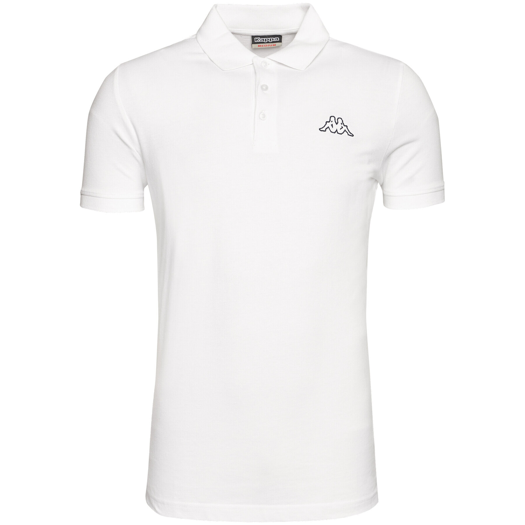 Kappa Polokošeľa 303173 Biela Regular Fit - Pepit.sk