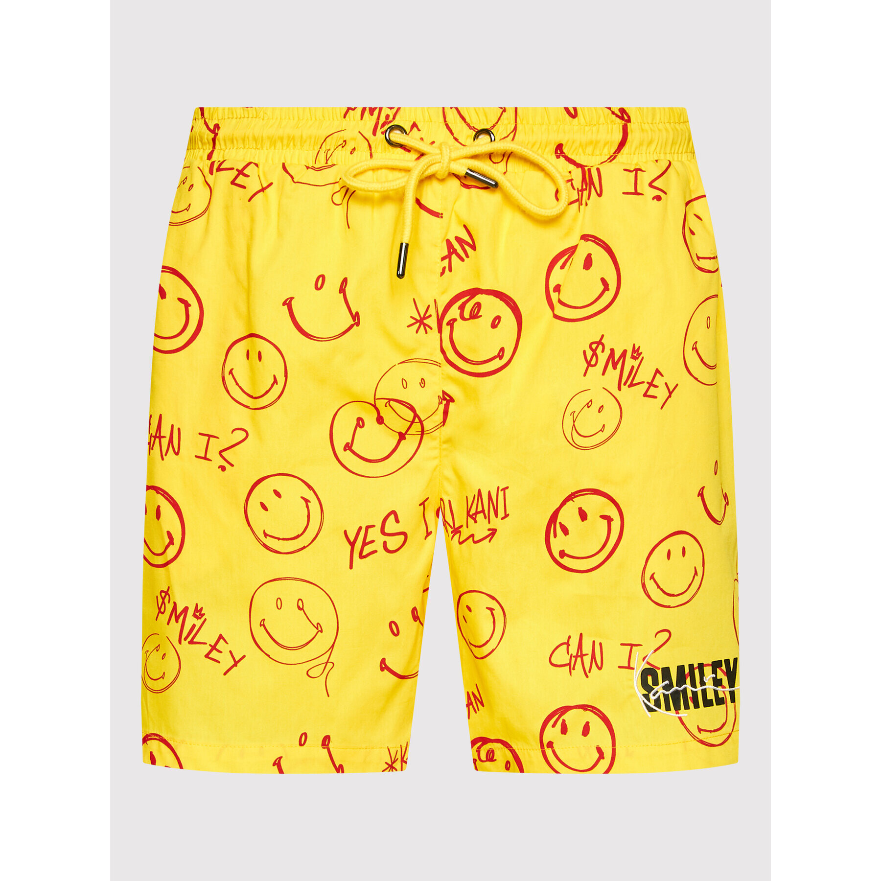 Karl Kani Športové kraťasy SMILEY Signature 6033308 Žltá Regular Fit - Pepit.sk