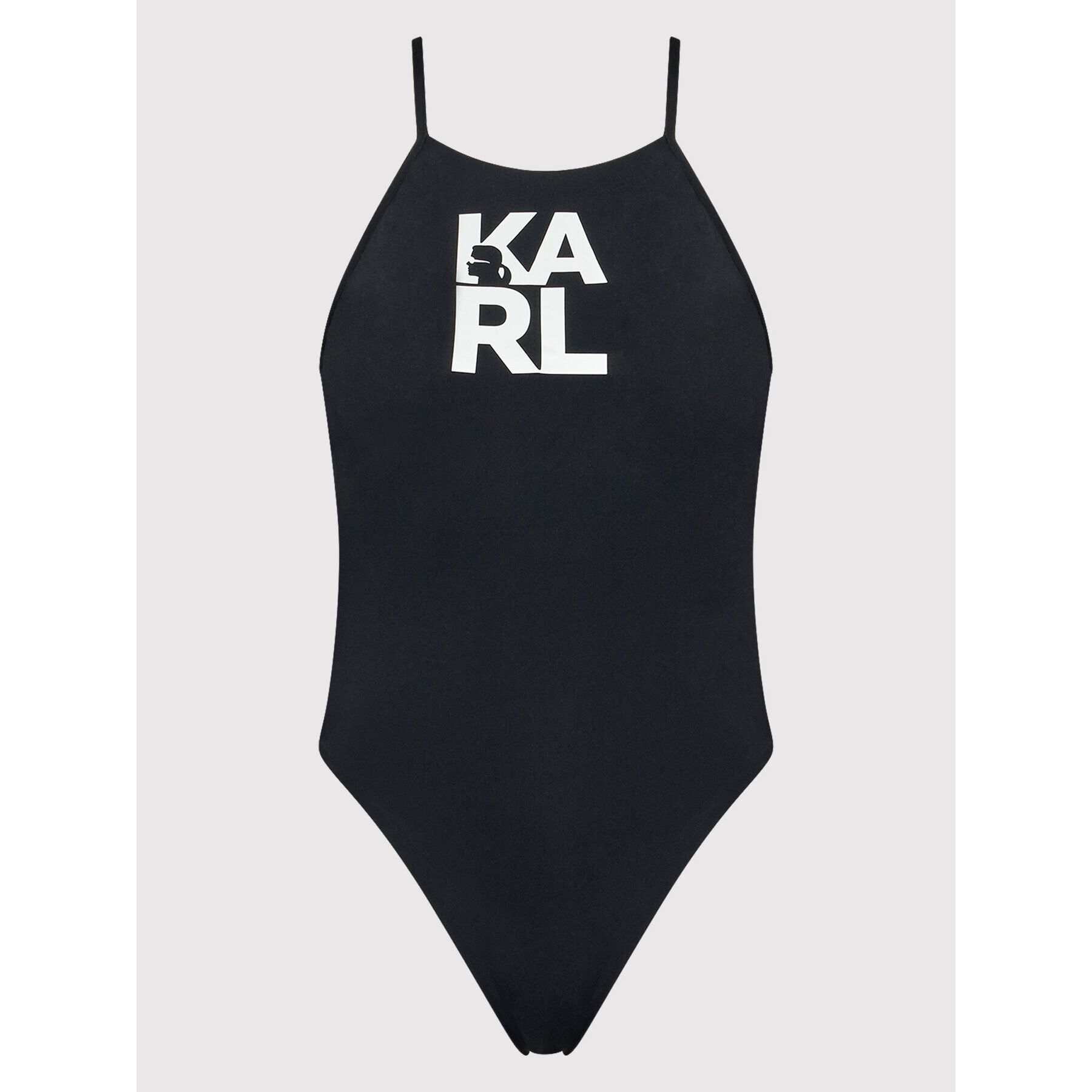 KARL LAGERFELD Bikiny Printed Logo KL22WOP01 Čierna - Pepit.sk