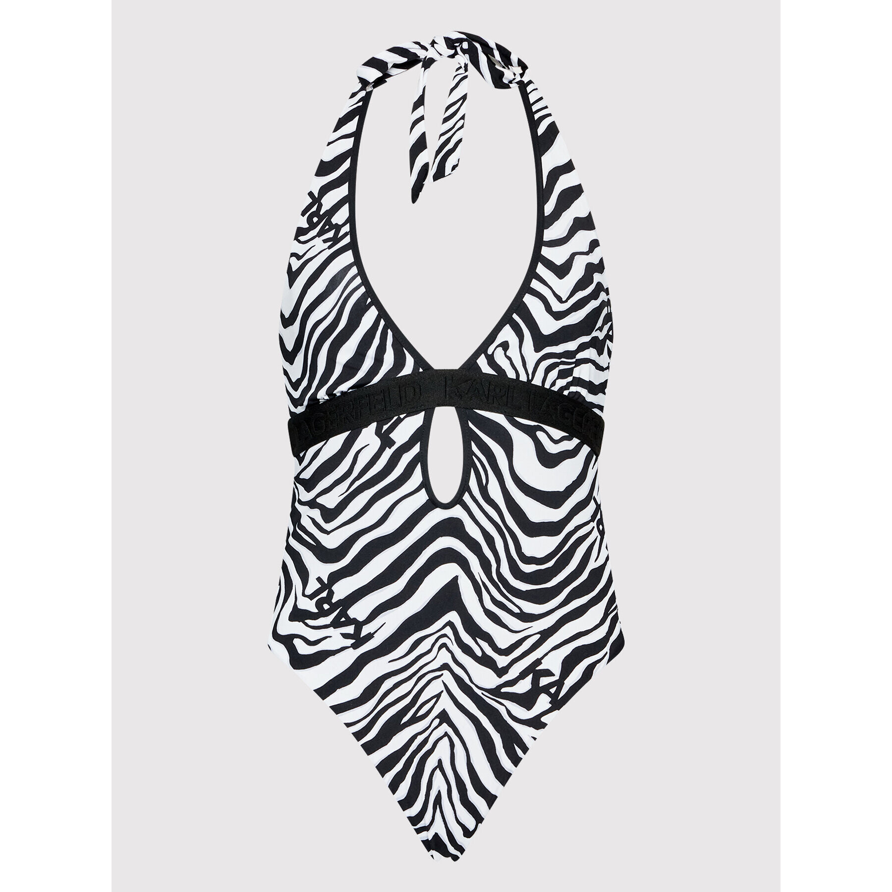 KARL LAGERFELD Bikiny Zebra KL22WOP15 Čierna - Pepit.sk