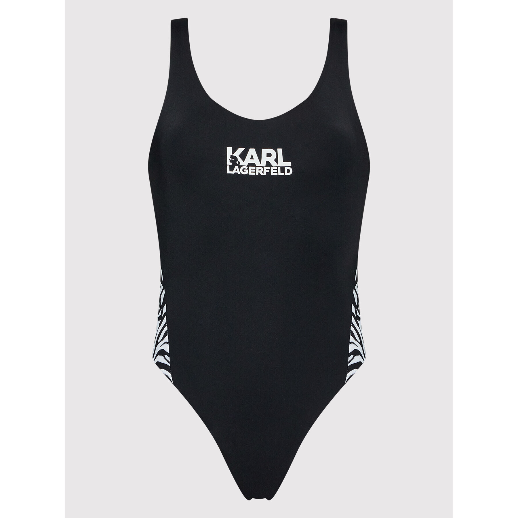 KARL LAGERFELD Bikiny Zebra KL22WOP16 Čierna - Pepit.sk