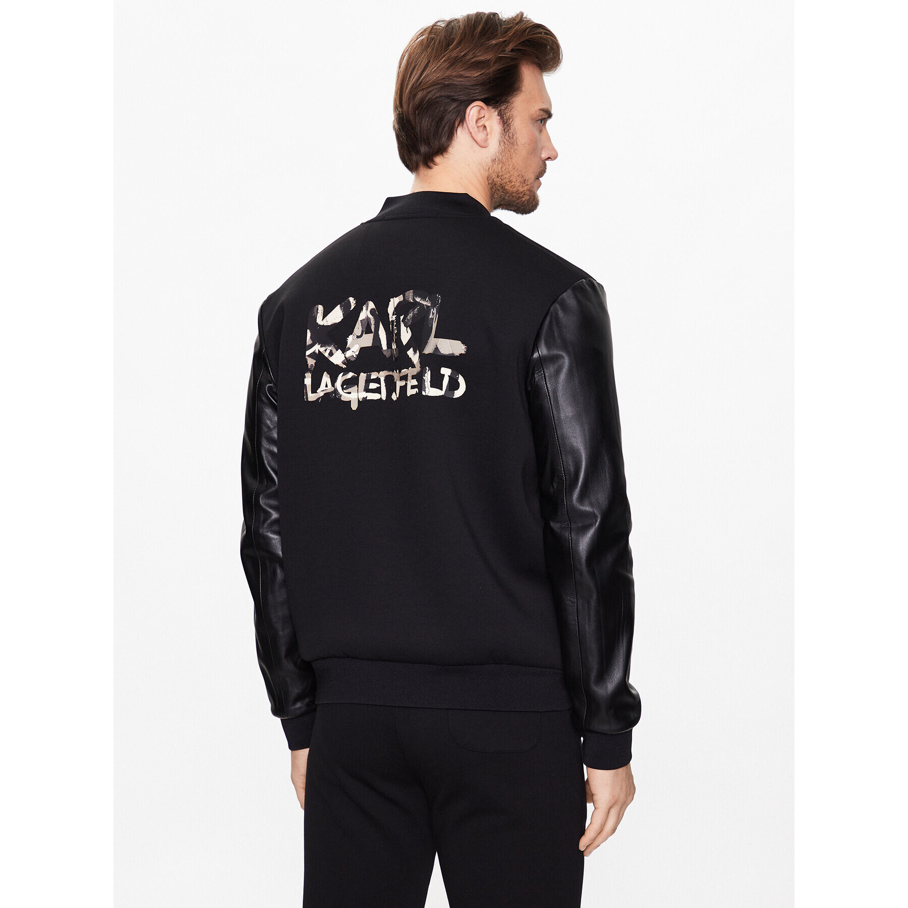 KARL LAGERFELD Bundy bomber 705402 531903 Čierna Regular Fit - Pepit.sk