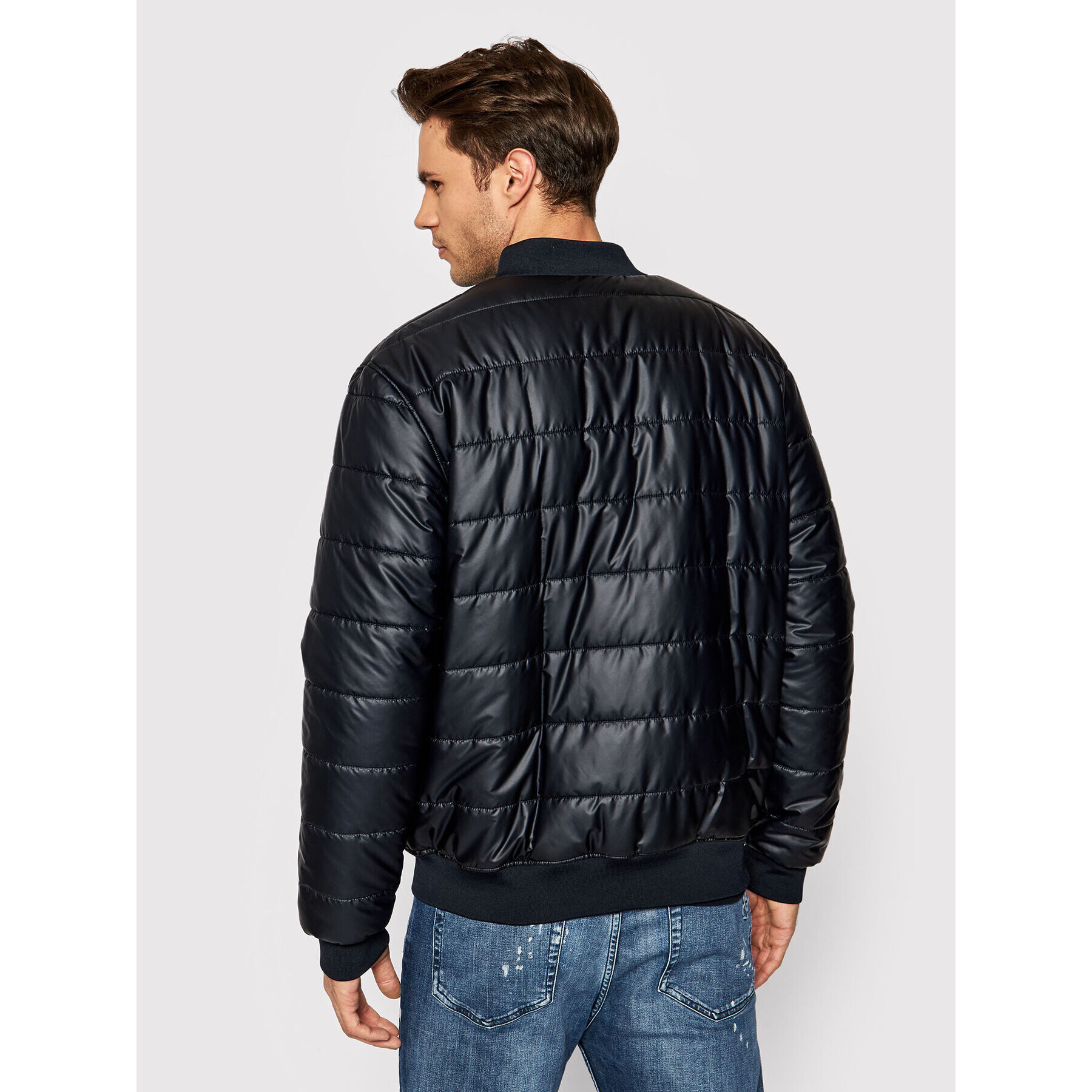 KARL LAGERFELD Bundy bomber Rev 505062 512573 Tmavomodrá Regular Fit - Pepit.sk