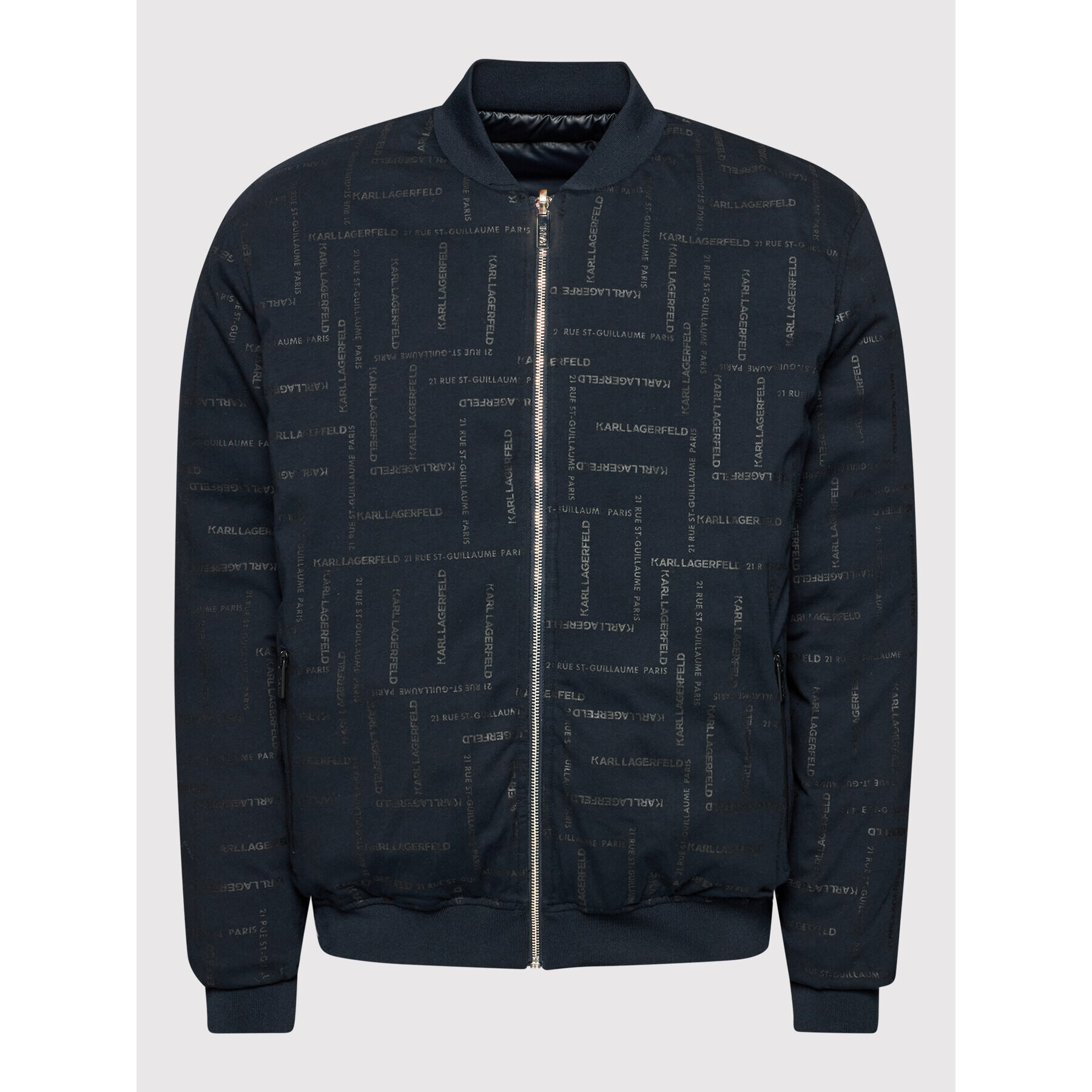 KARL LAGERFELD Bundy bomber Rev 505062 512573 Tmavomodrá Regular Fit - Pepit.sk