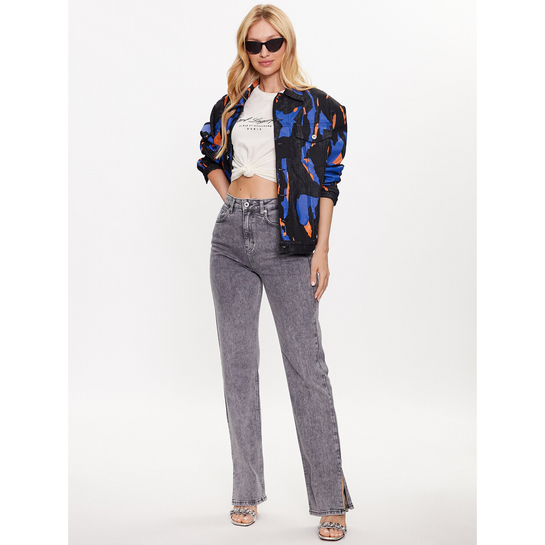 Karl Lagerfeld Jeans Džínsová bunda 231J1450 Farebná Relaxed Fit - Pepit.sk