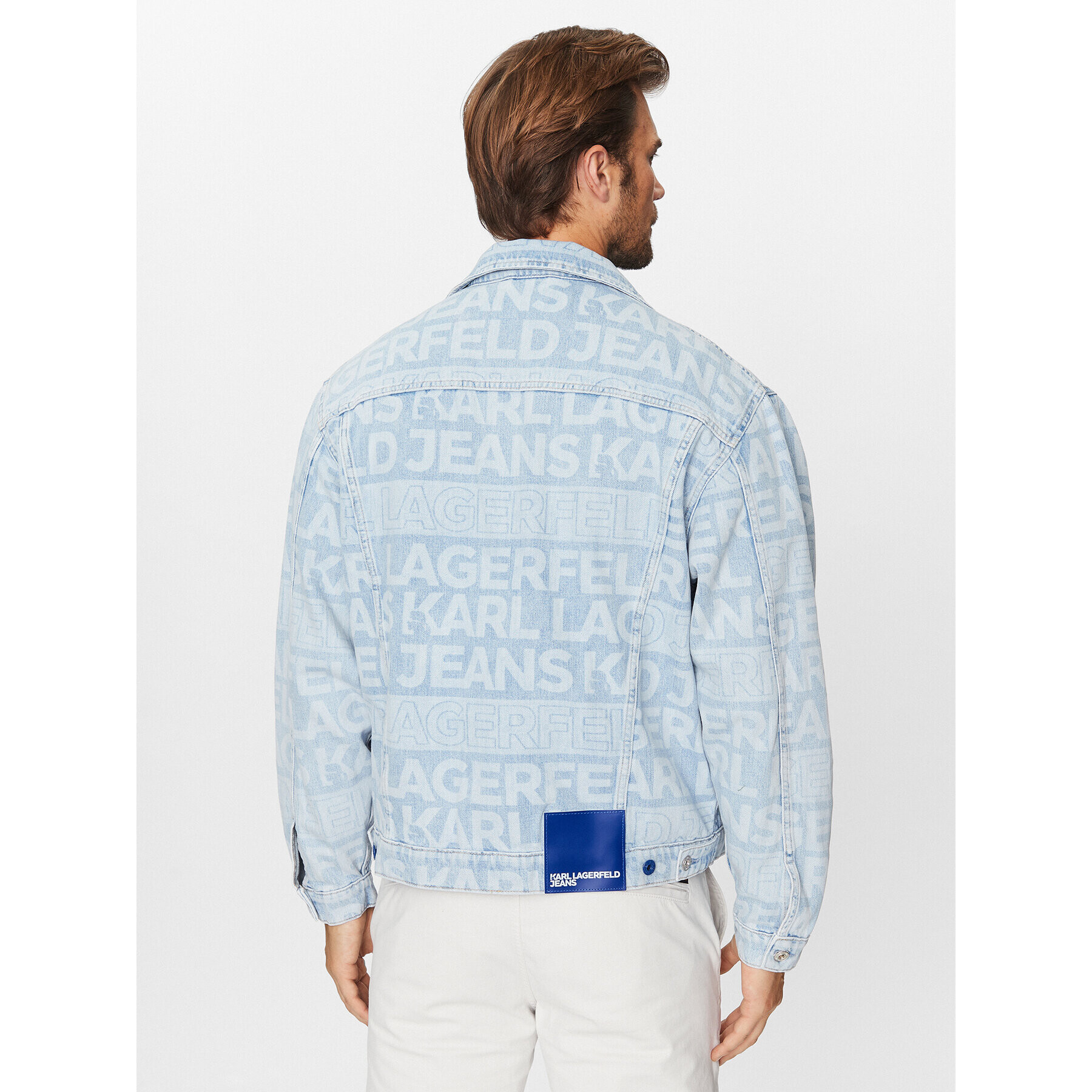 Karl Lagerfeld Jeans Džínsová bunda 235D1451 Modrá Regular Fit - Pepit.sk