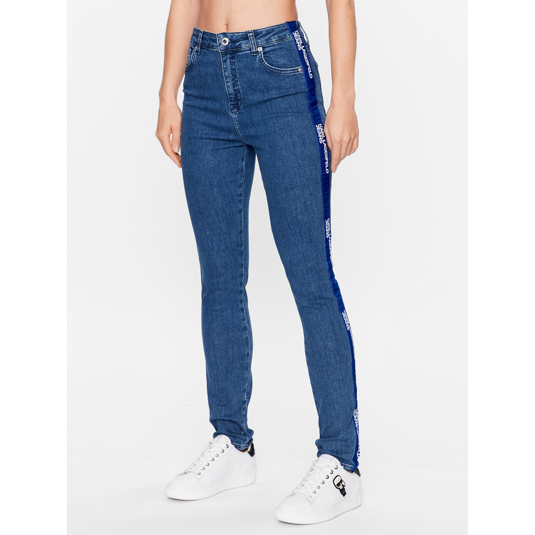 Karl Lagerfeld Jeans Džínsy 231J1107 Modrá Skinny Fit - Pepit.sk