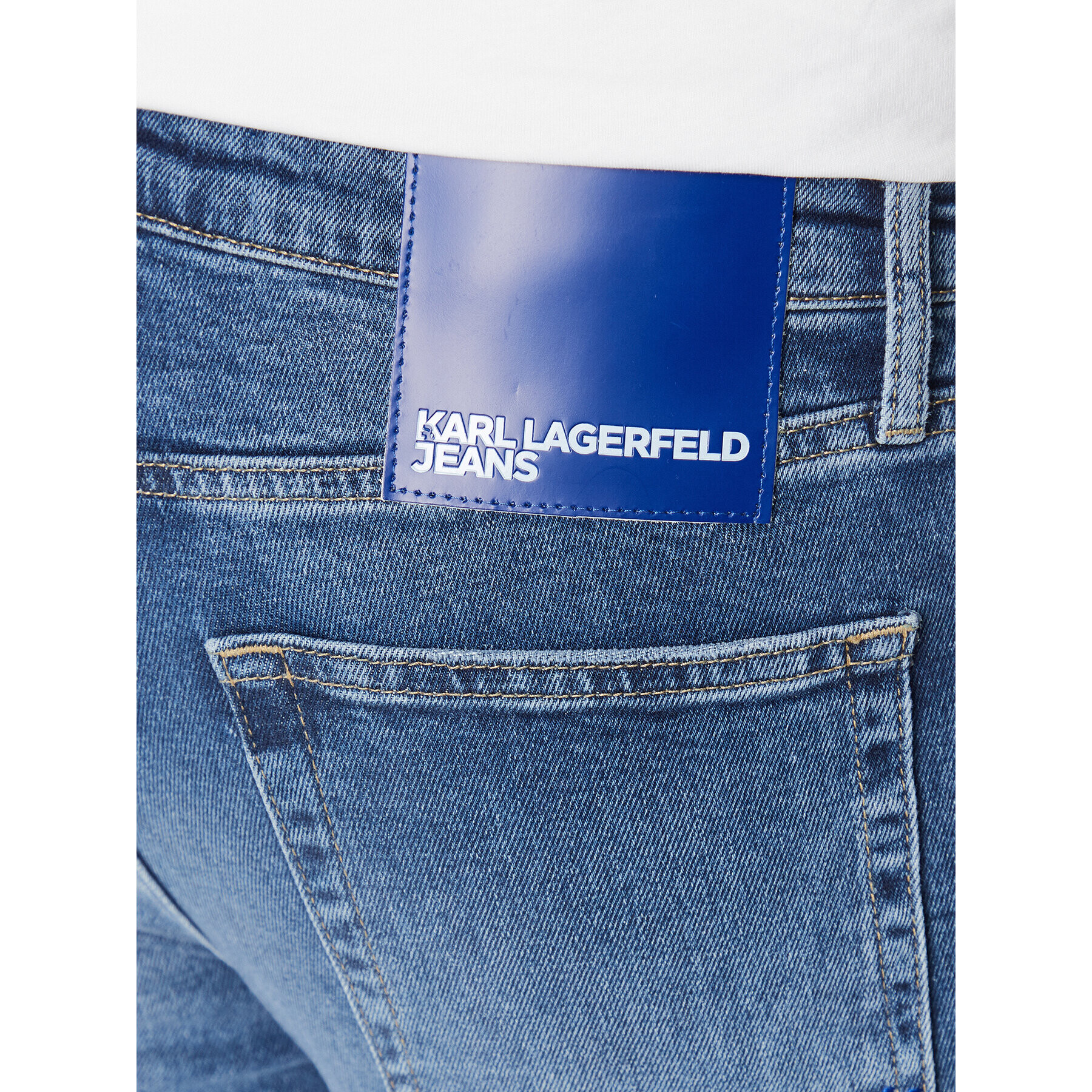 Karl Lagerfeld Jeans Džínsy 235D1104 Modrá Slim Fit - Pepit.sk