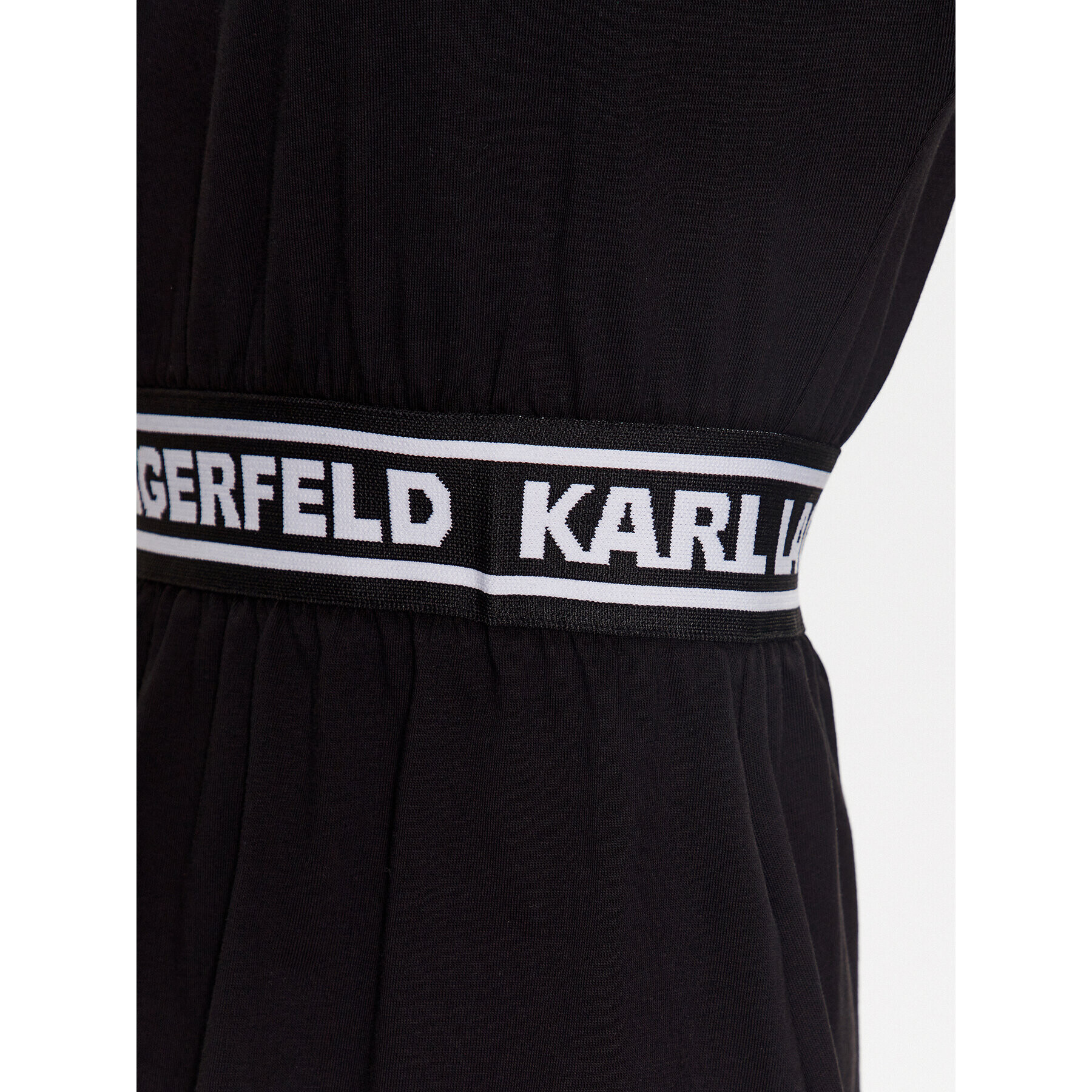 KARL LAGERFELD Každodenné šaty Ikonik Logo 230W1370 Čierna Regular Fit - Pepit.sk