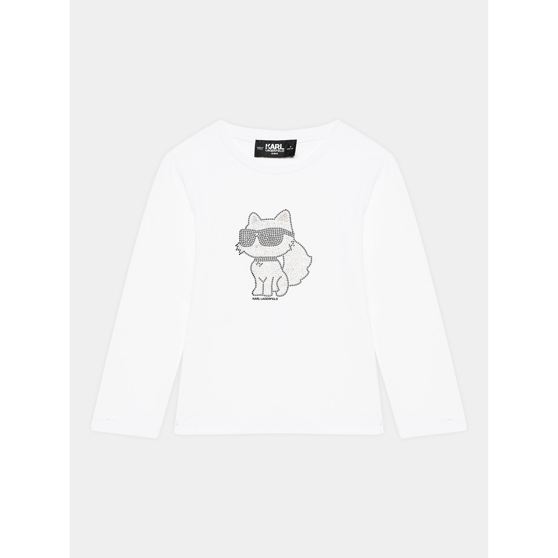 Karl Lagerfeld Kids Blúzka Z15444 S Biela Regular Fit - Pepit.sk