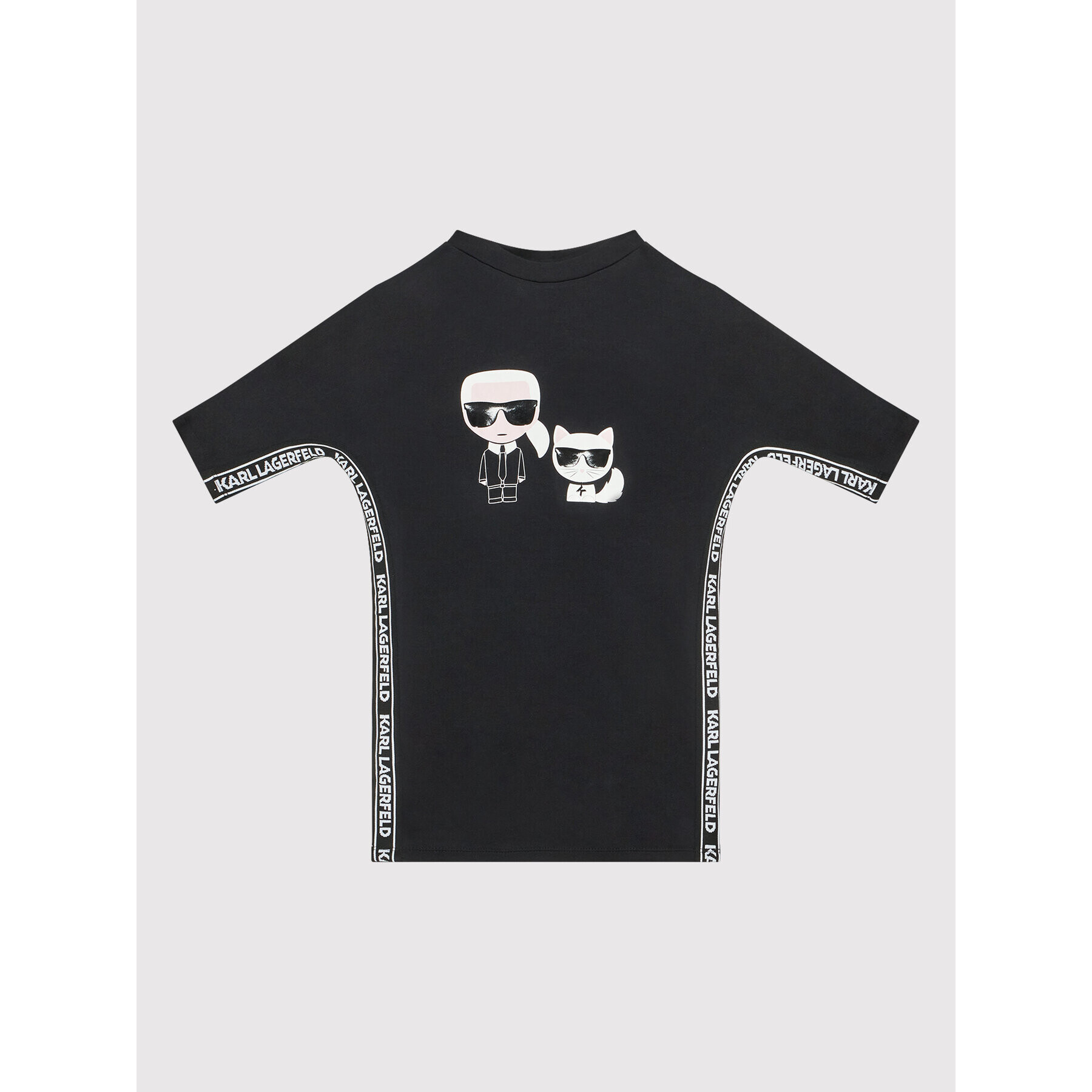 Karl Lagerfeld Kids Každodenné šaty Z12203 S Čierna Regular Fit - Pepit.sk