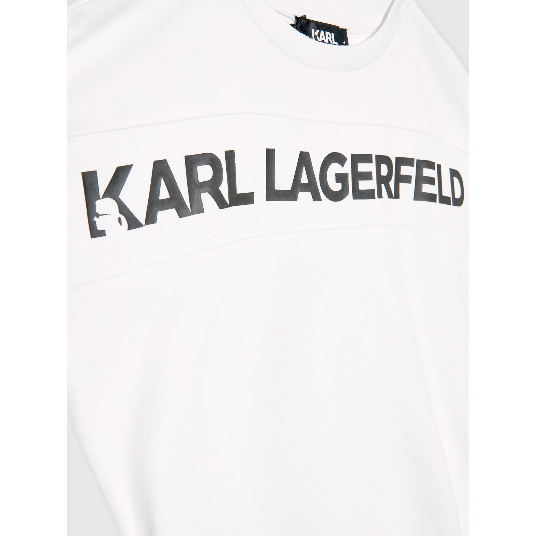 Karl Lagerfeld Kids Každodenné šaty Z12206 D Biela Regular Fit - Pepit.sk