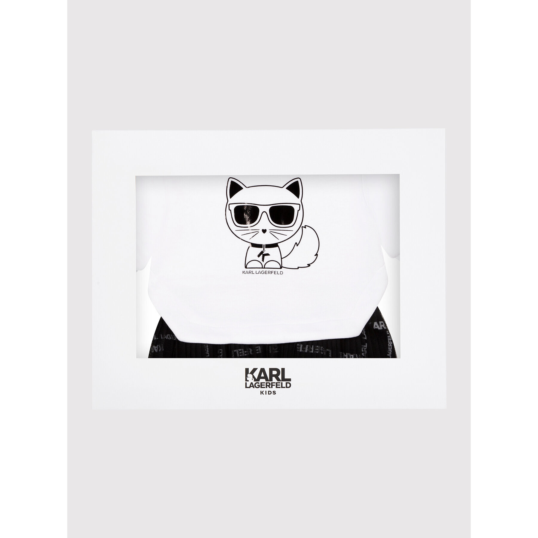 Karl Lagerfeld Kids Každodenné šaty Z92025 Biela Regular Fit - Pepit.sk