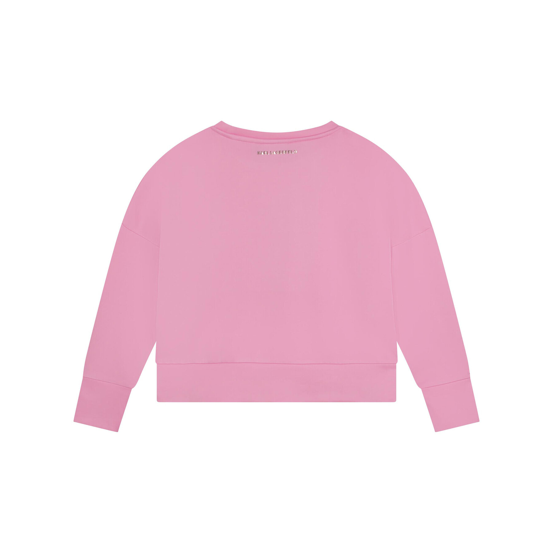 Karl Lagerfeld Kids Mikina Z15425 D Ružová Relaxed Fit - Pepit.sk