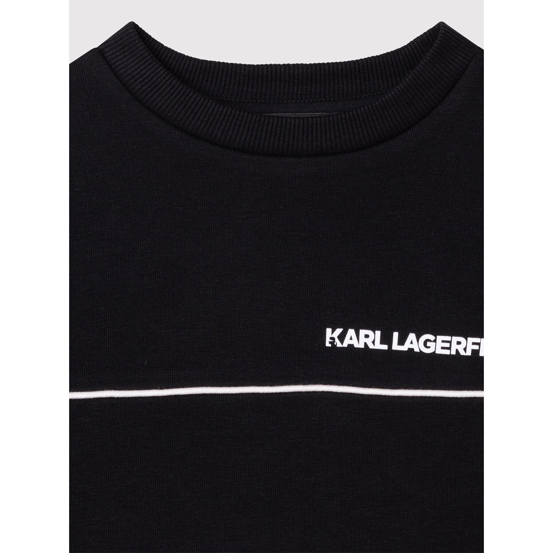 Karl Lagerfeld Kids Mikina Z25369 S Čierna Regular Fit - Pepit.sk