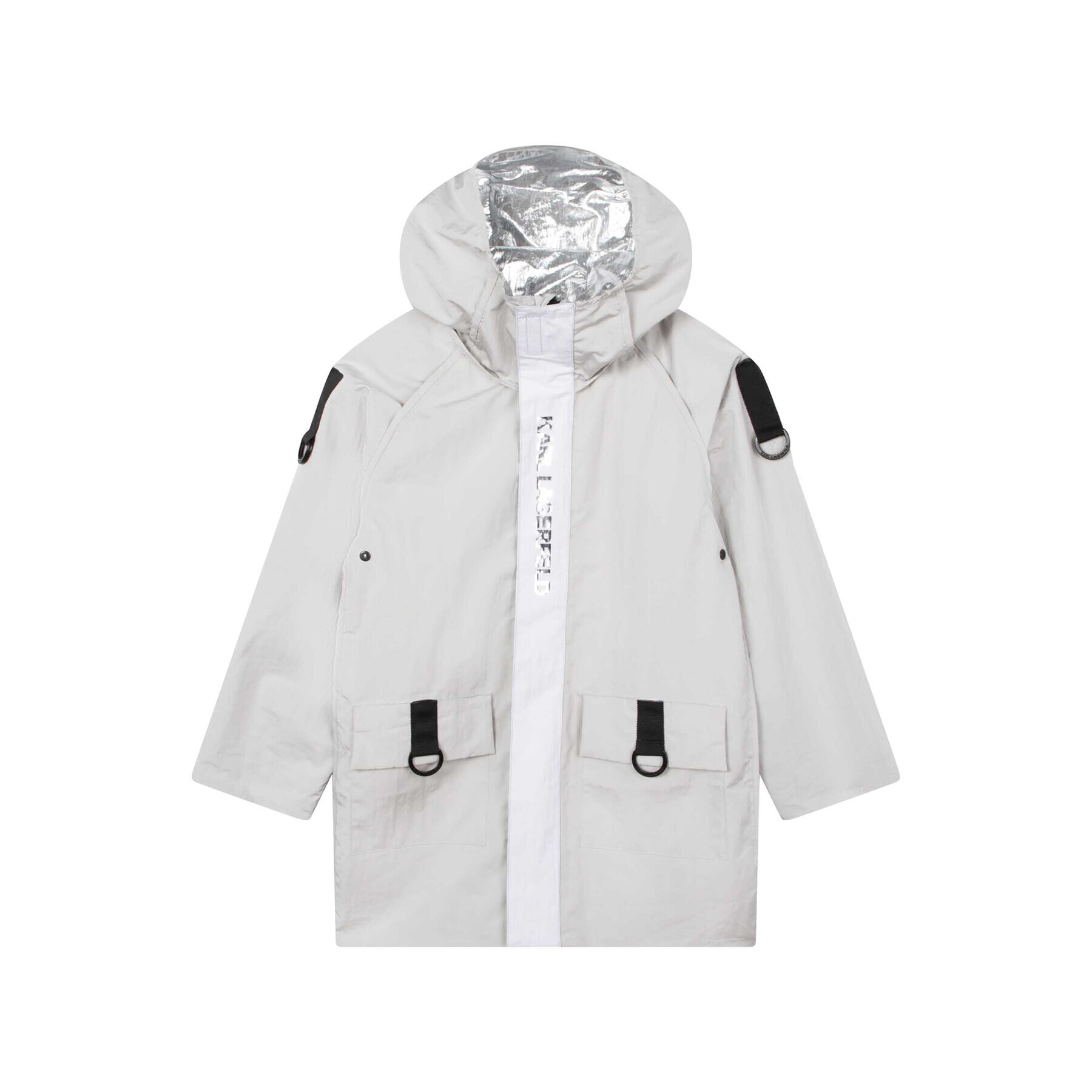 Karl Lagerfeld Kids Prechodná bunda Z16149 S Sivá Regular Fit - Pepit.sk