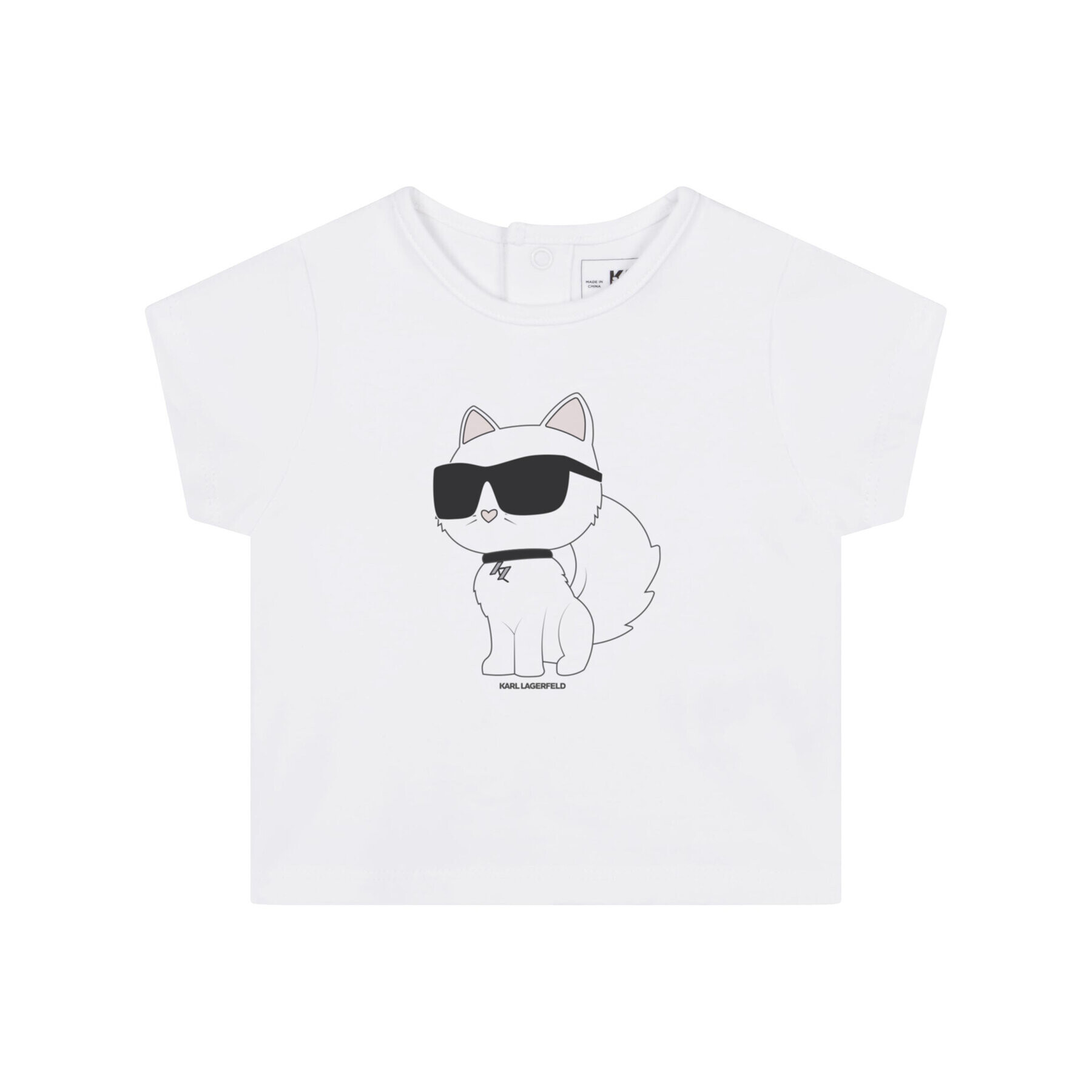 Karl Lagerfeld Kids Súprava tričko a nohavice Z98127 Biela Regular Fit - Pepit.sk