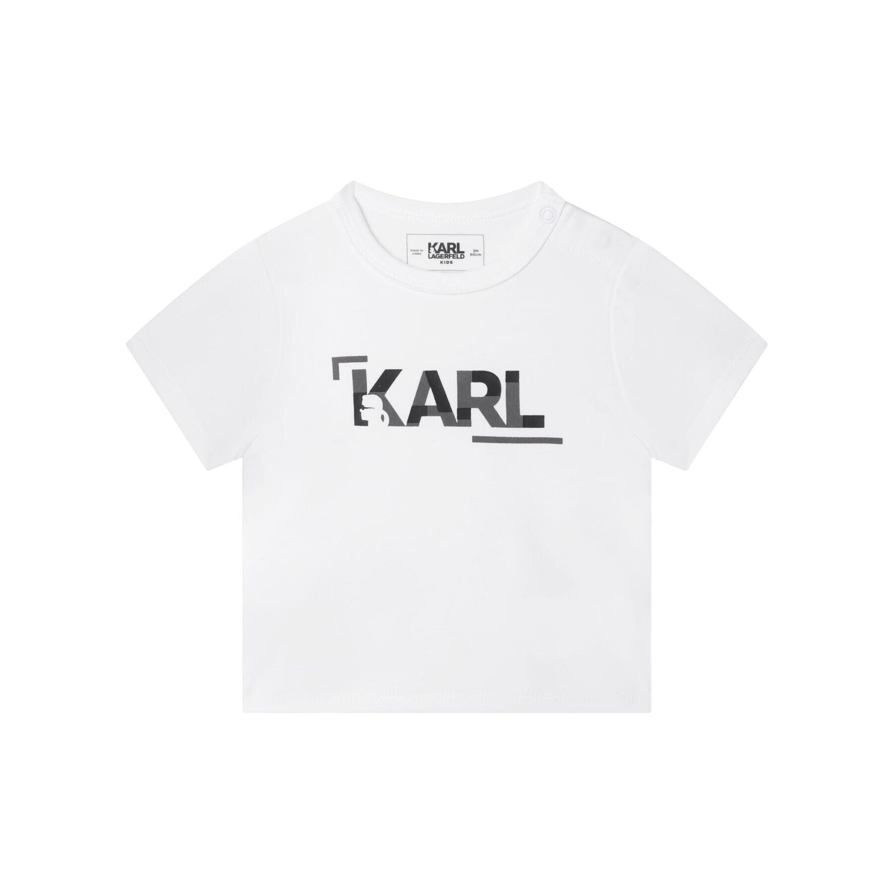 Karl Lagerfeld Kids Súprava tričko a nohavice Z98130 Biela Regular Fit - Pepit.sk