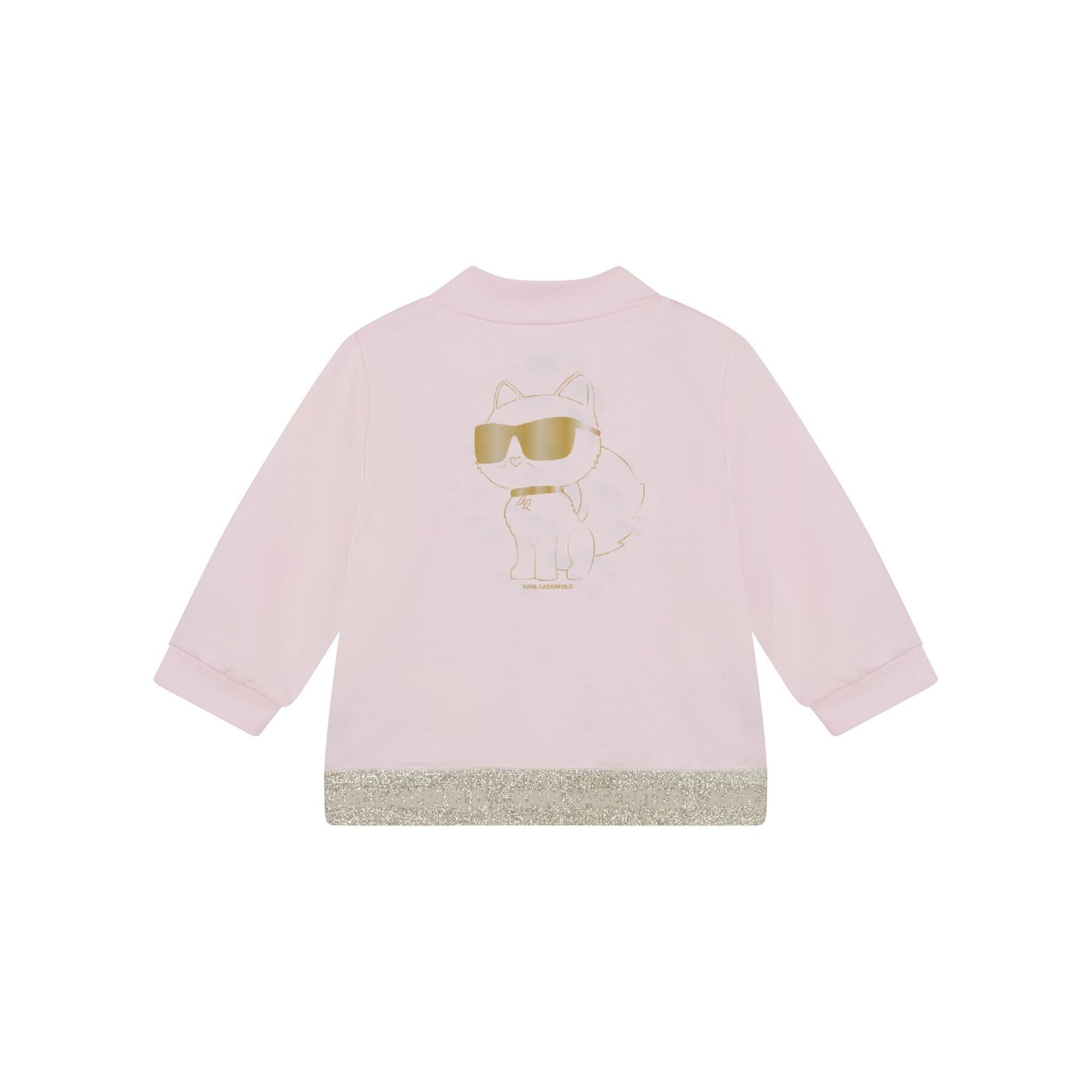 Karl Lagerfeld Kids Súprava tričko mikina a nohavice Z98137 Ružová Regular Fit - Pepit.sk