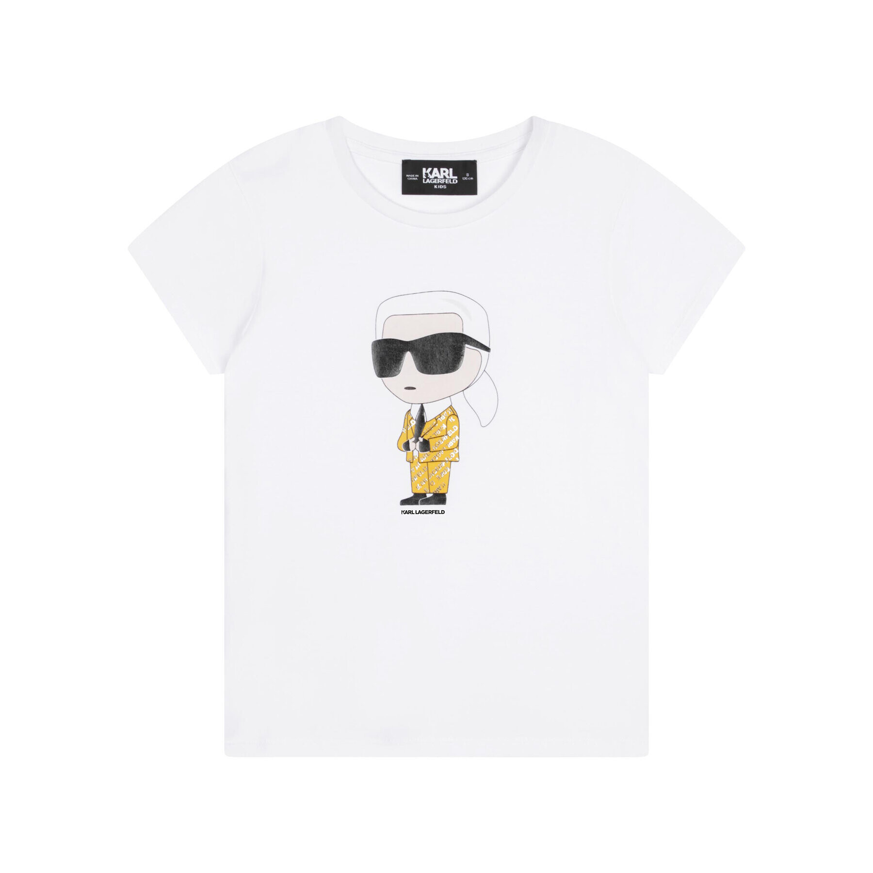 Karl Lagerfeld Kids Tričko Z15417 S Biela Regular Fit - Pepit.sk