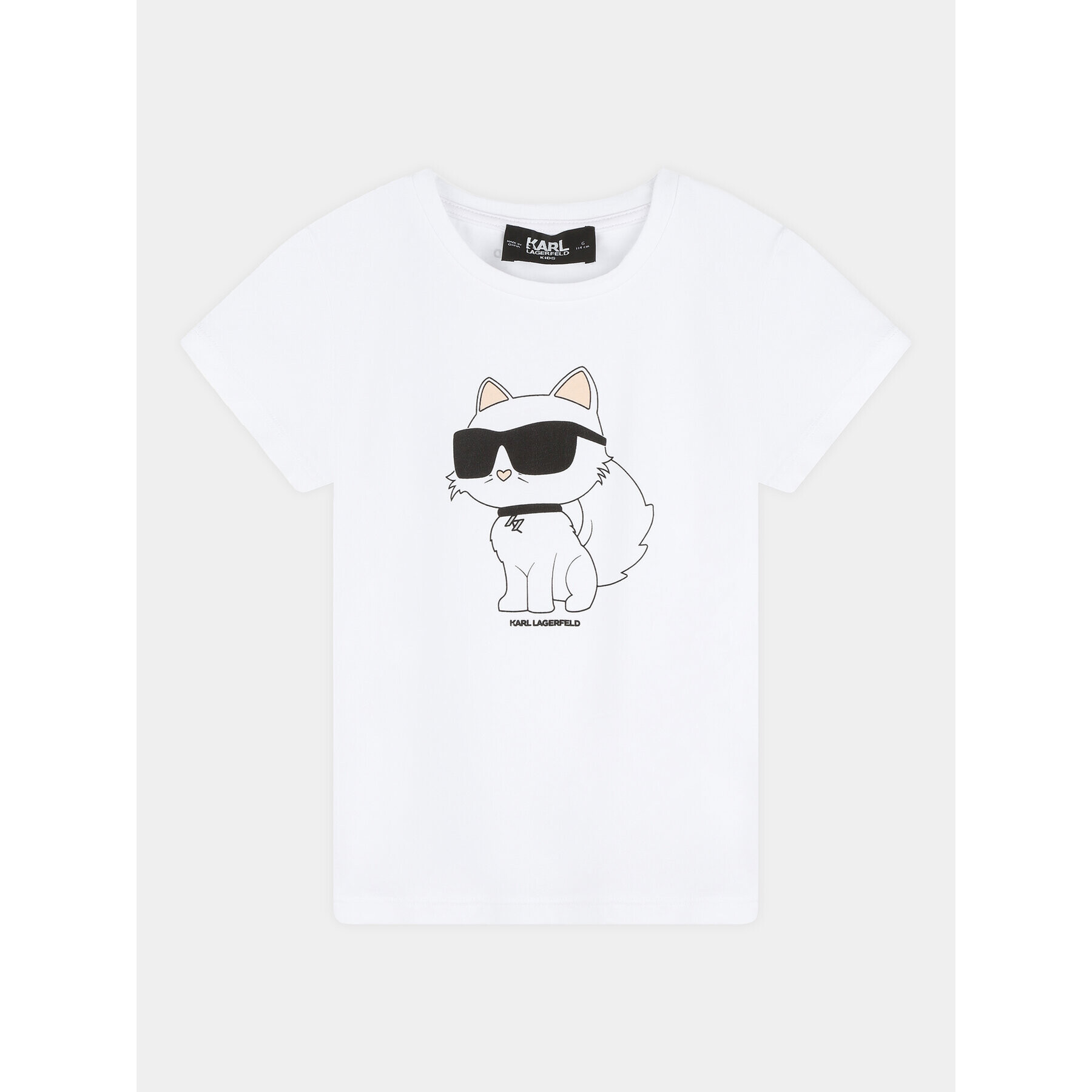 Karl Lagerfeld Kids Tričko Z15437 S Biela Regular Fit - Pepit.sk