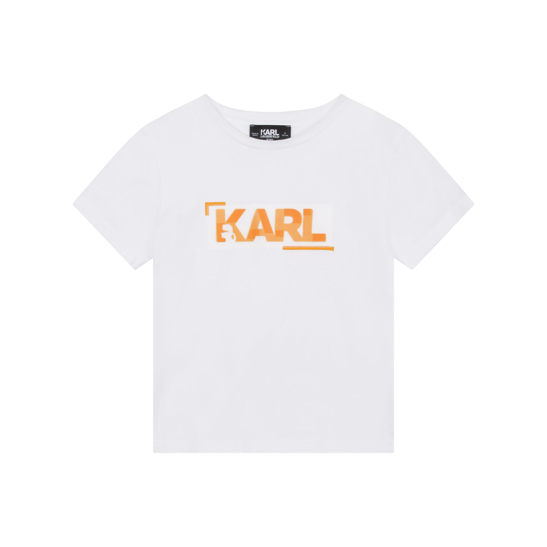 Karl Lagerfeld Kids Tričko Z25397 M Biela Regular Fit - Pepit.sk