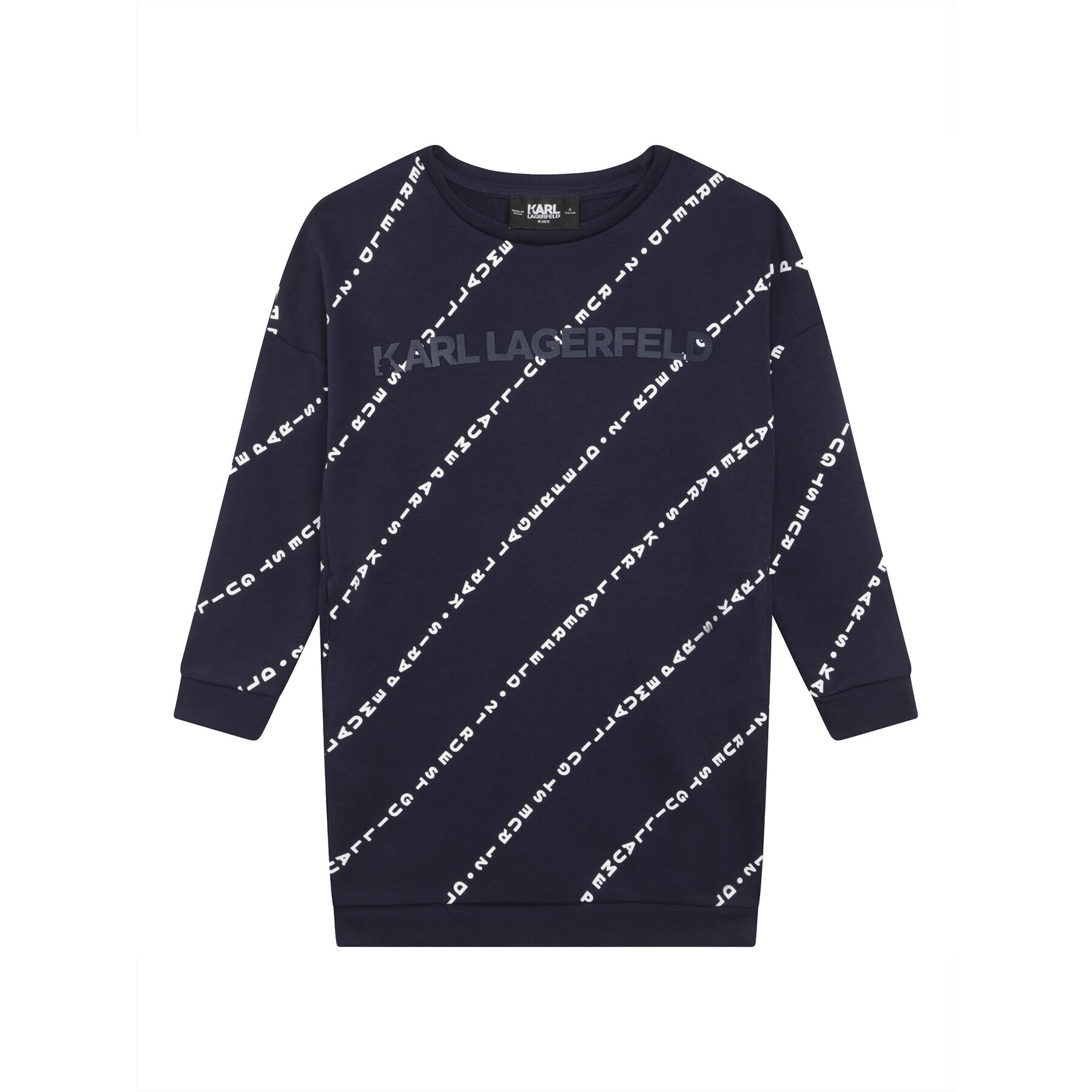 Karl Lagerfeld Kids Úpletové šaty Z12219 D Tmavomodrá Regular Fit - Pepit.sk