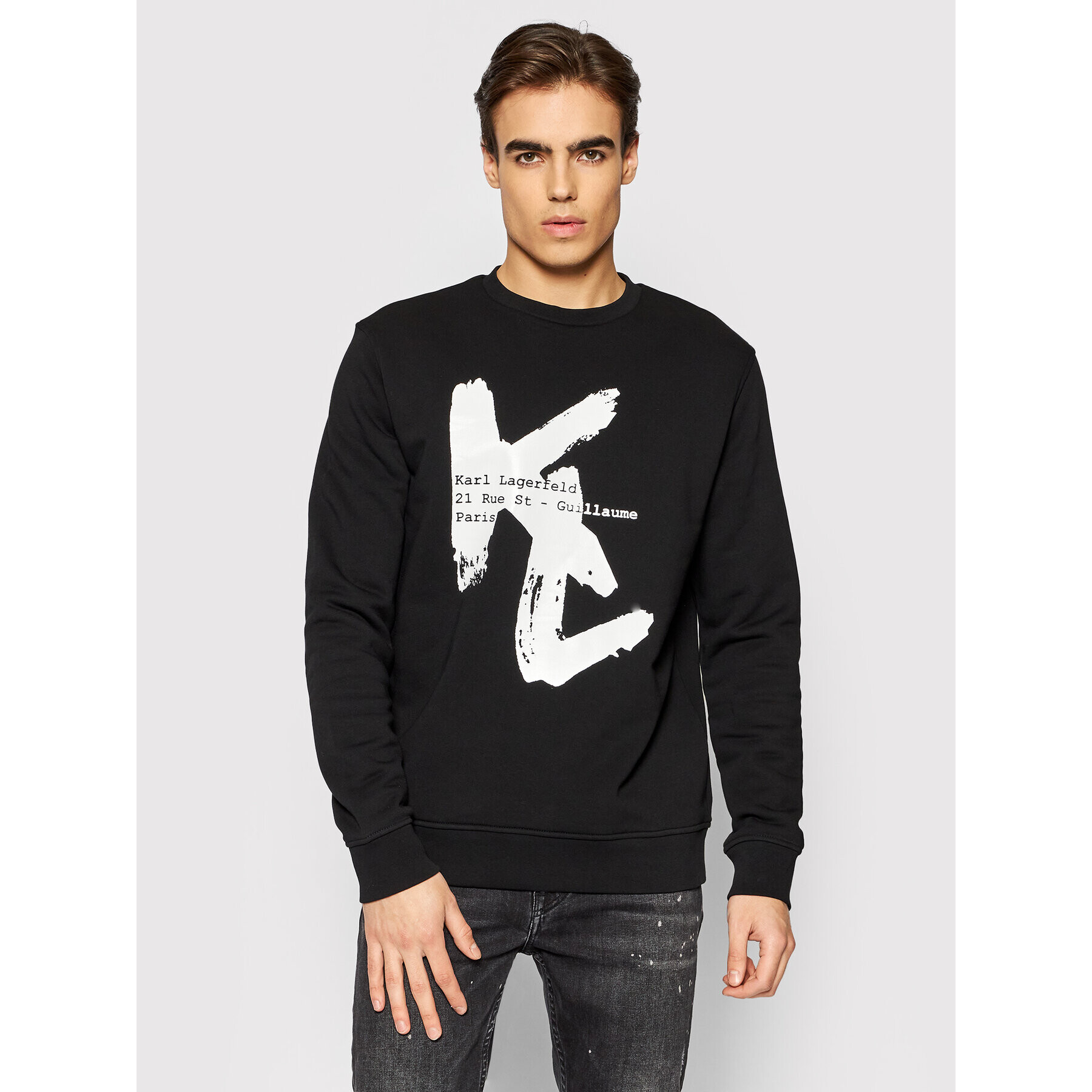 KARL LAGERFELD Mikina 705002 512913 Čierna Regular Fit - Pepit.sk