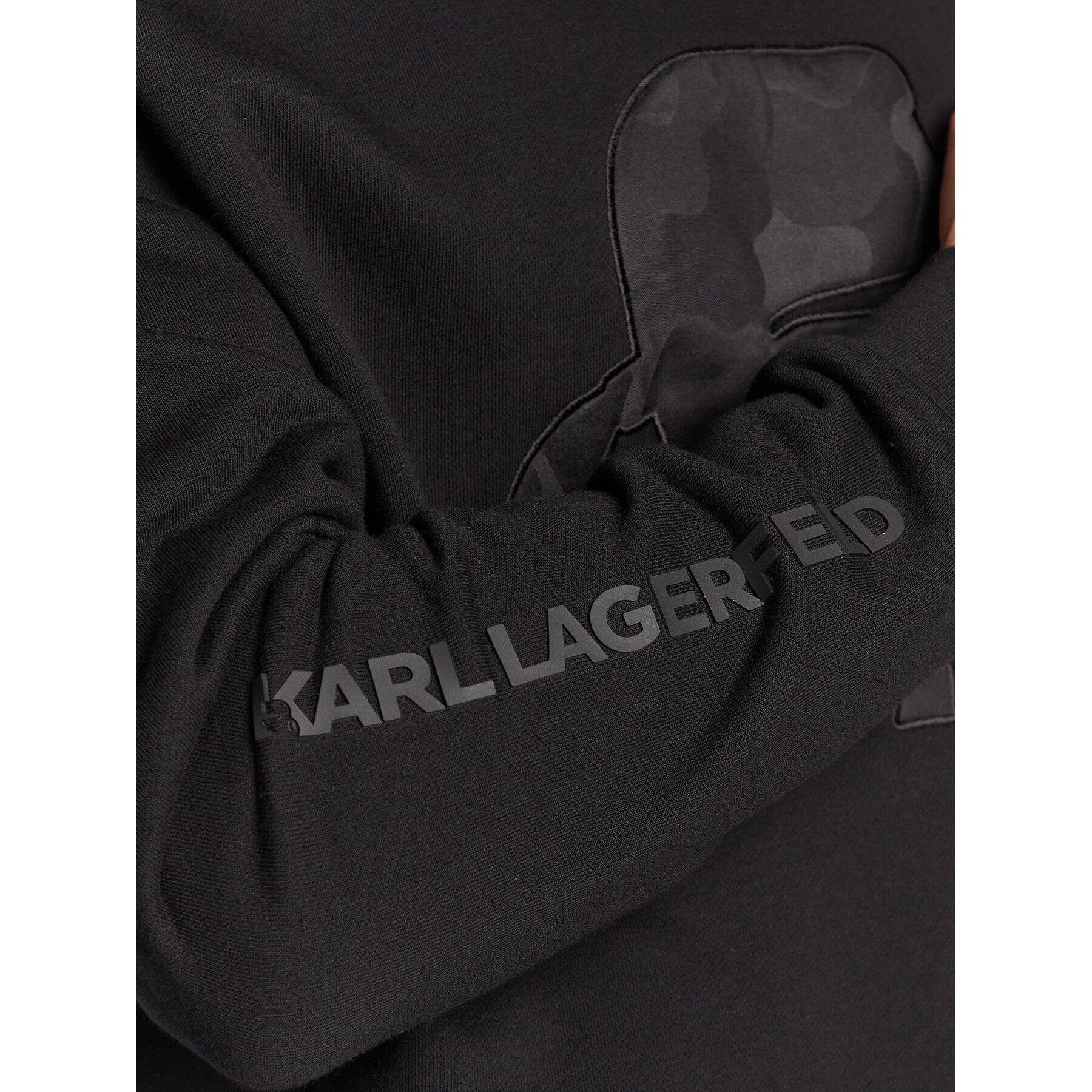 KARL LAGERFELD Mikina 705002 524910 Čierna Regular Fit - Pepit.sk