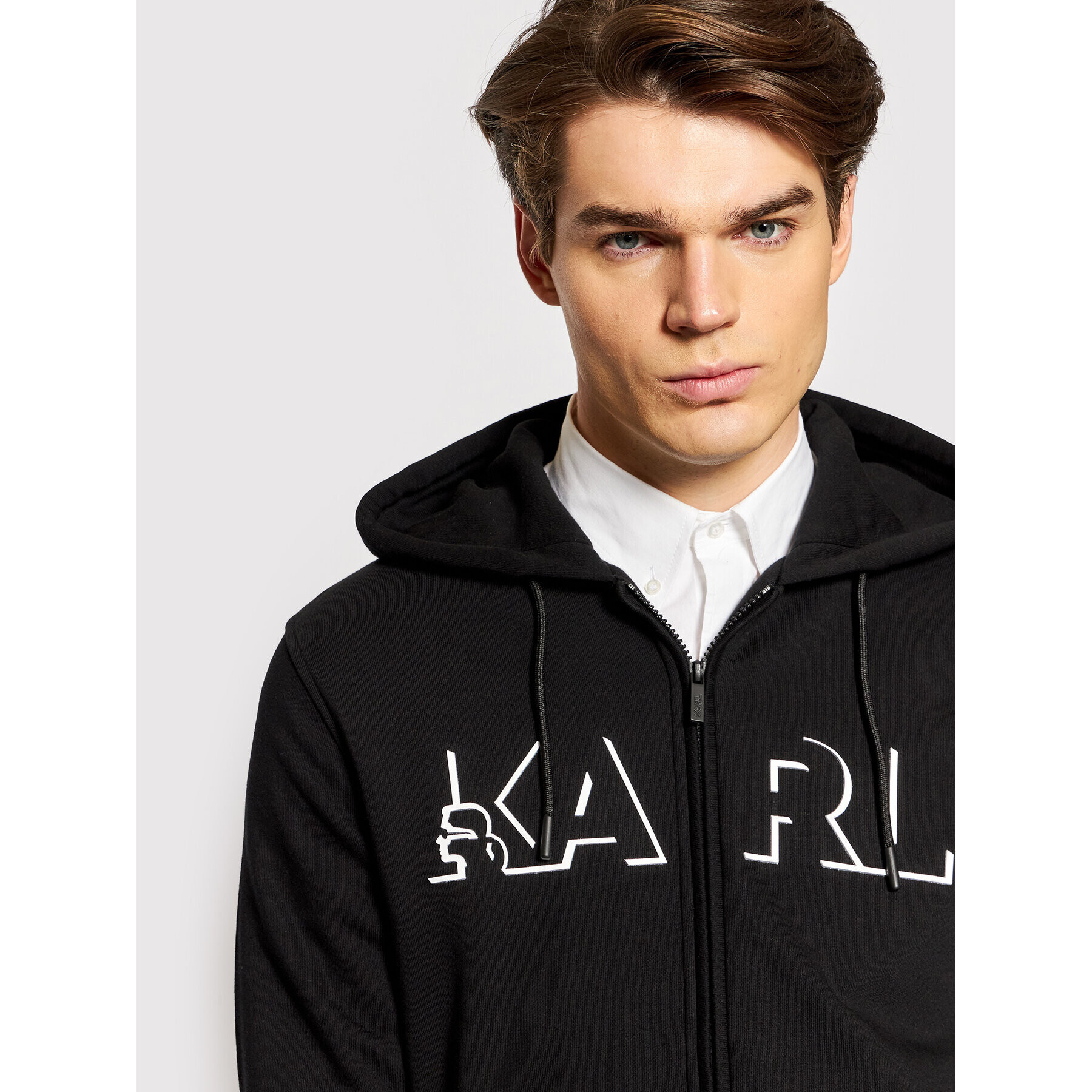 KARL LAGERFELD Mikina 705014 512910 Čierna Regular Fit - Pepit.sk