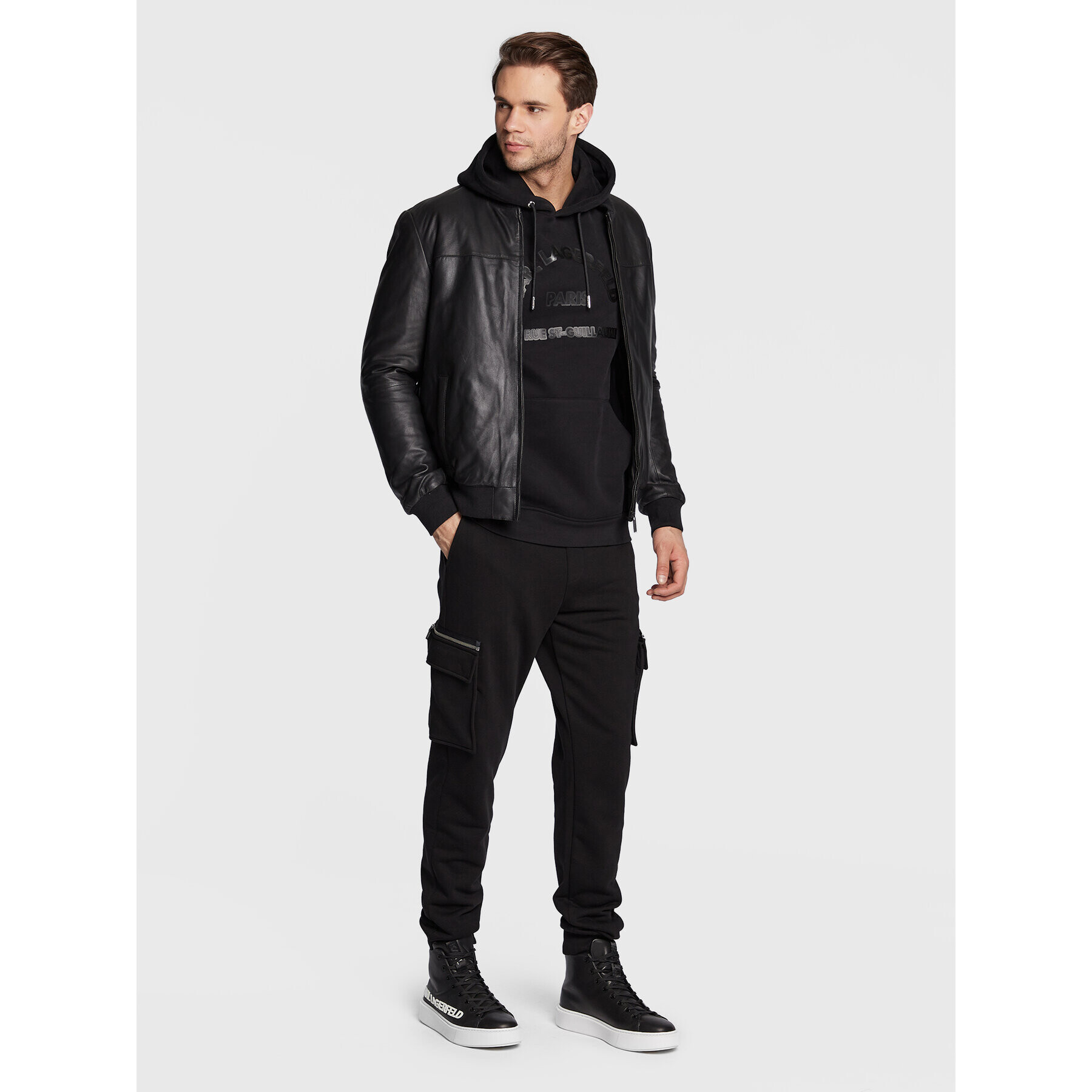 KARL LAGERFELD Mikina 705014 524906 Čierna Regular Fit - Pepit.sk