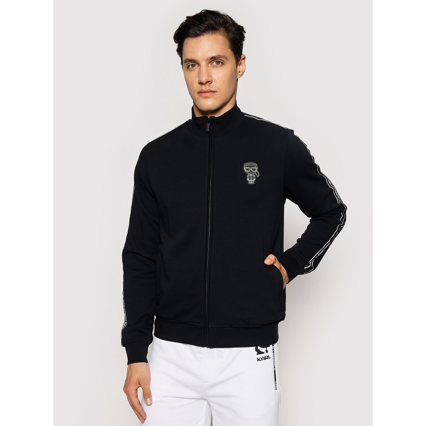 KARL LAGERFELD Mikina 705021 511900 Tmavomodrá Regular Fit - Pepit.sk