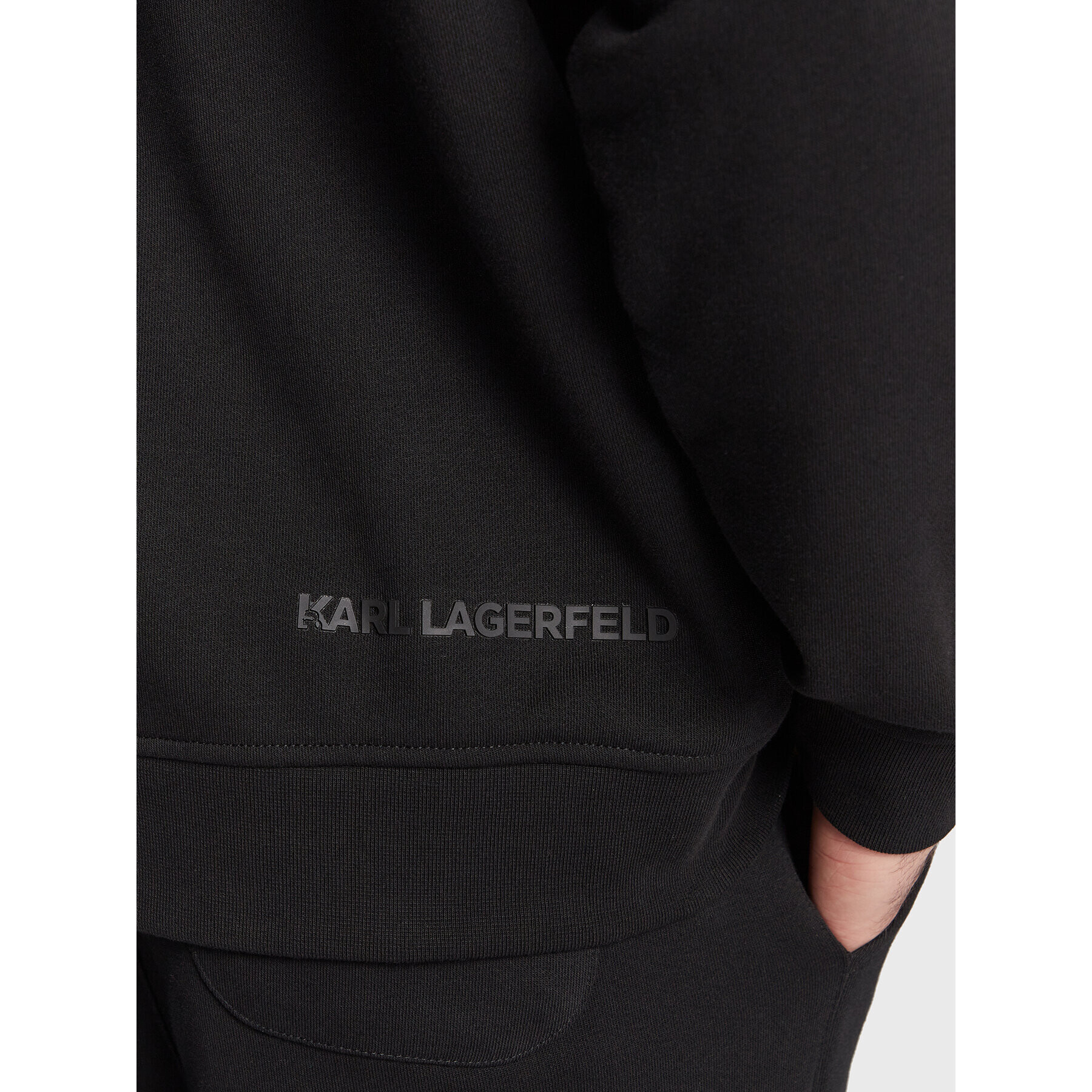 KARL LAGERFELD Mikina 705026 524910 Čierna Regular Fit - Pepit.sk