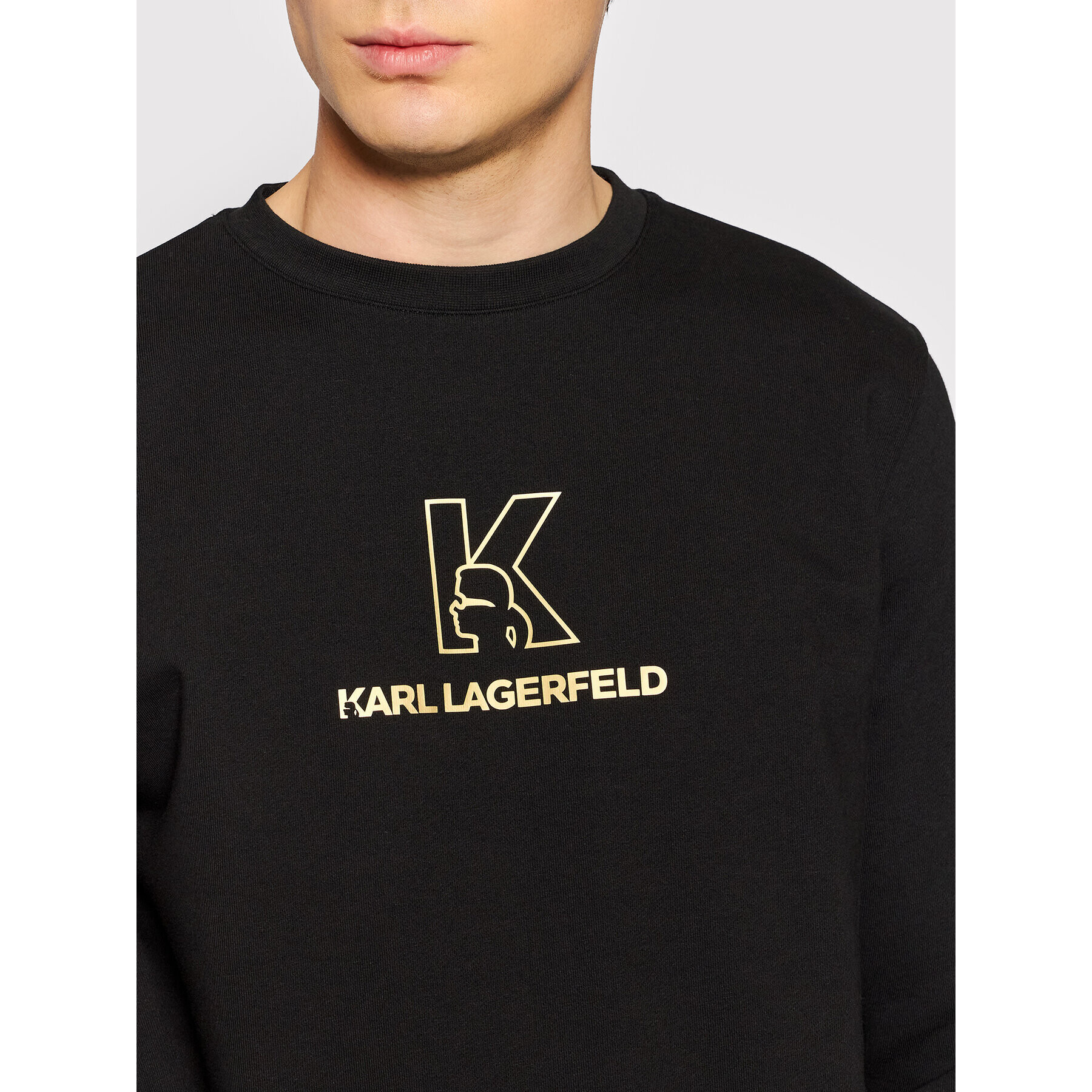 KARL LAGERFELD Mikina 705035 512910 Čierna Regular Fit - Pepit.sk