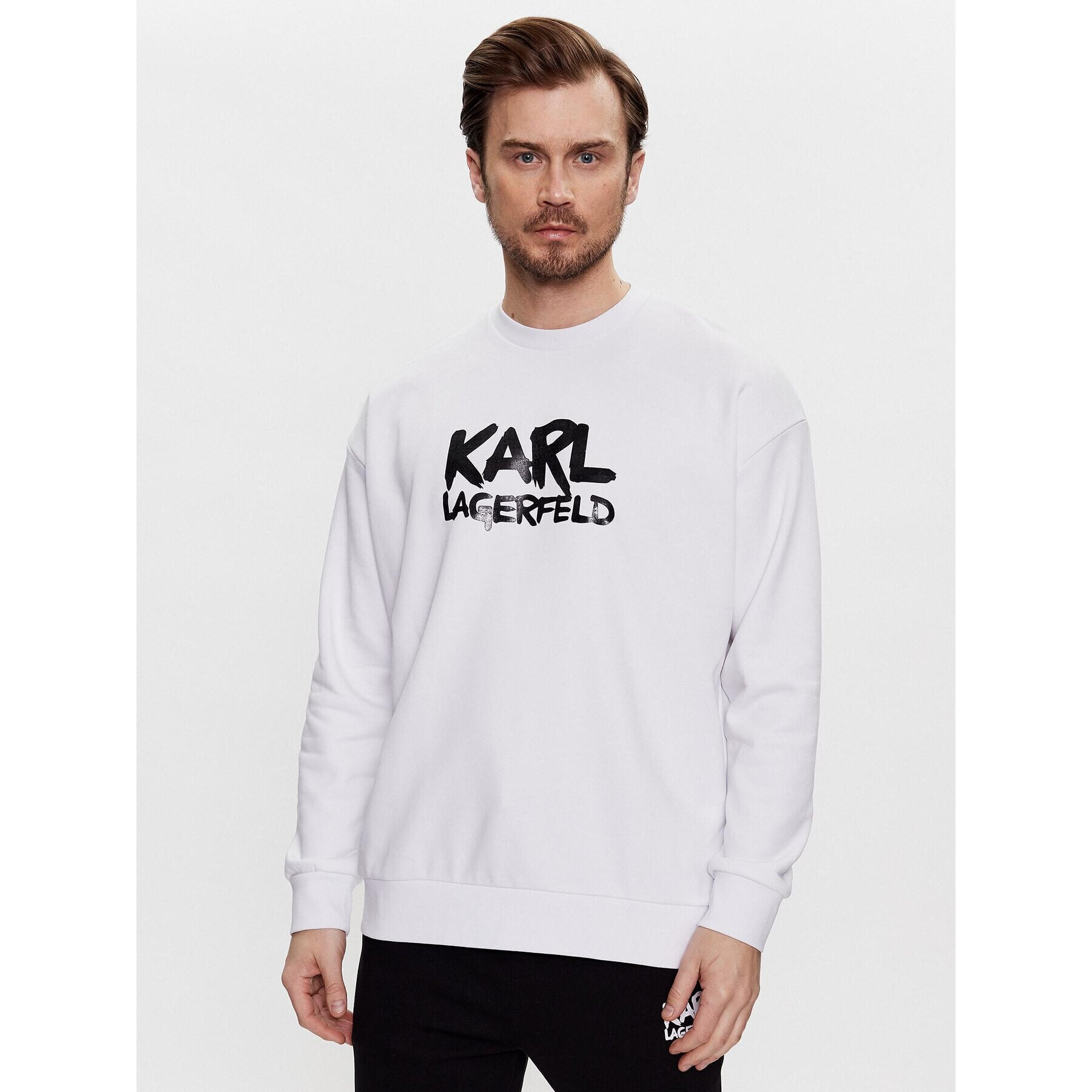 KARL LAGERFELD Mikina 705280 531900 Biela Regular Fit - Pepit.sk