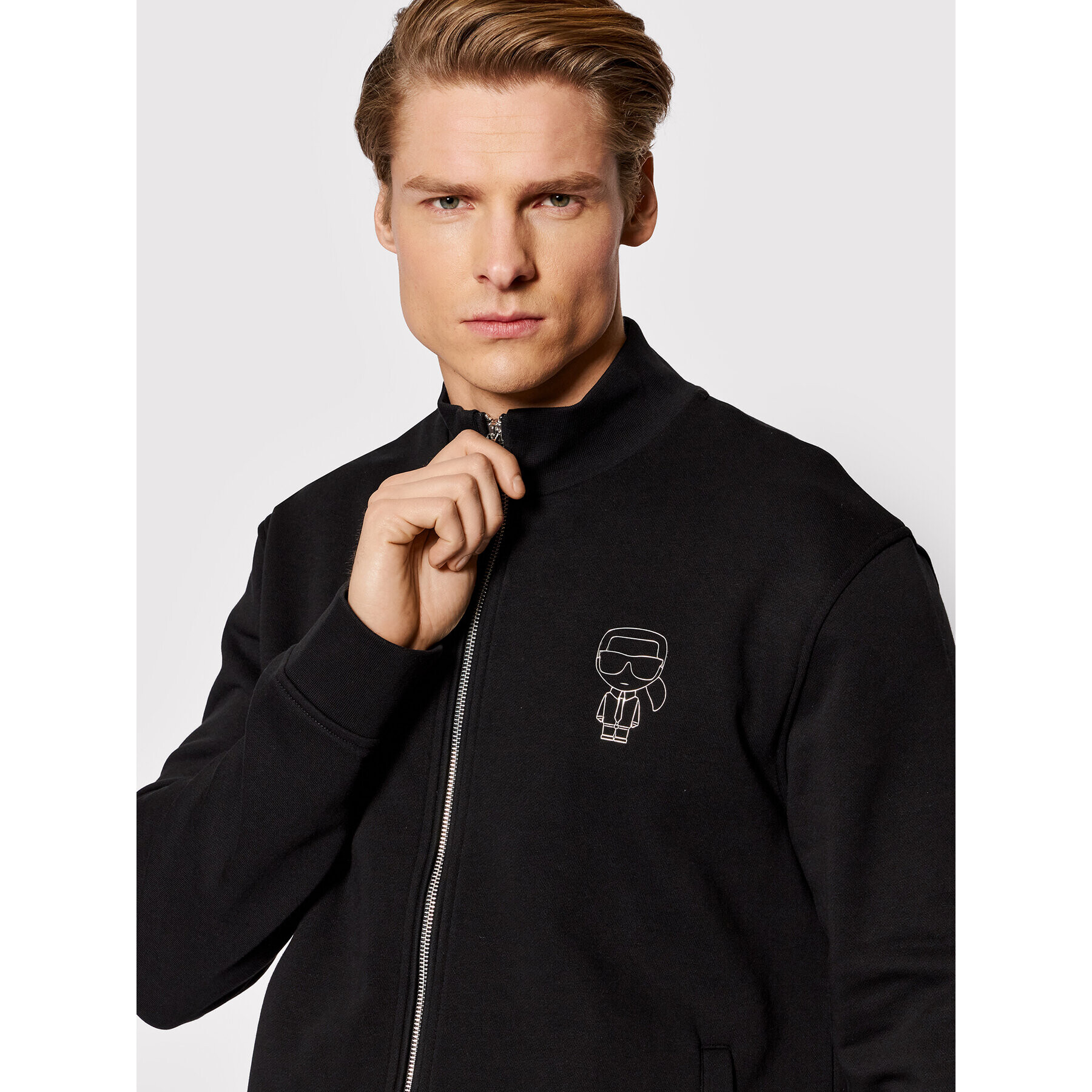 KARL LAGERFELD Mikina 705407 521900 Čierna Regular Fit - Pepit.sk