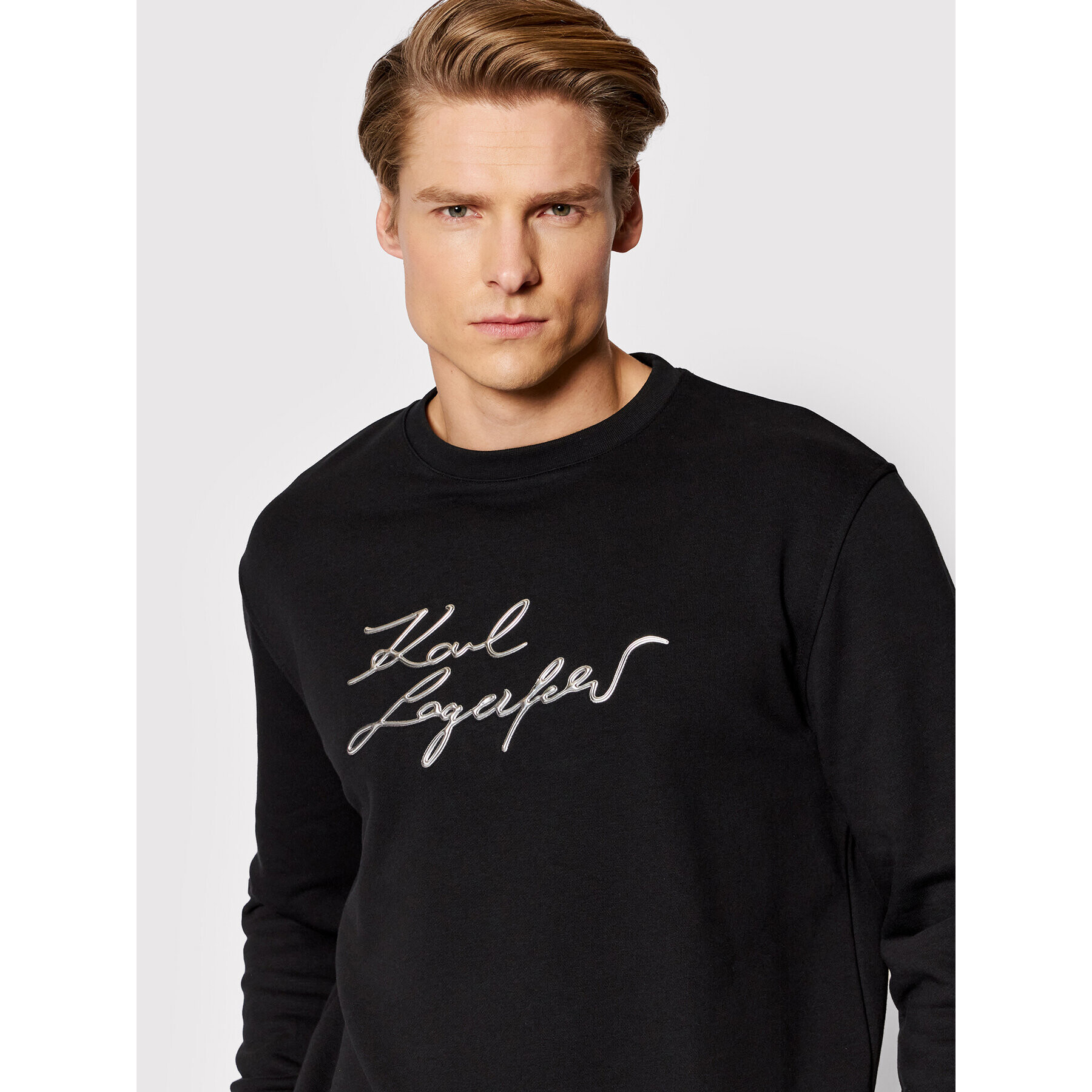 KARL LAGERFELD Mikina Crew Neck 705403 521900 Čierna Regular Fit - Pepit.sk