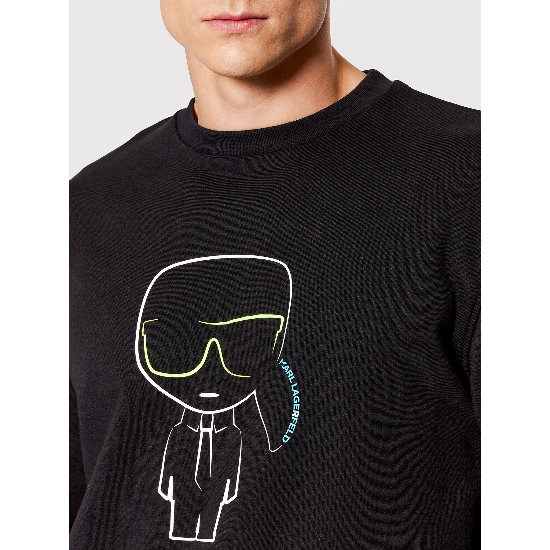 KARL LAGERFELD Mikina Crew Neck 705425 521900 Čierna Regular Fit - Pepit.sk