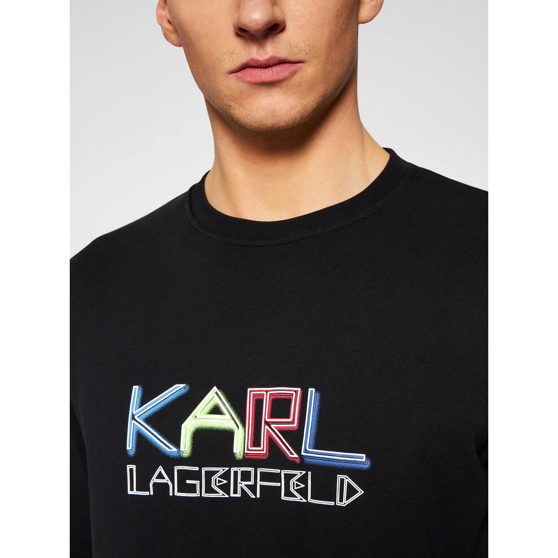 KARL LAGERFELD Mikina Crewneck 705062 511940 Čierna Regular Fit - Pepit.sk