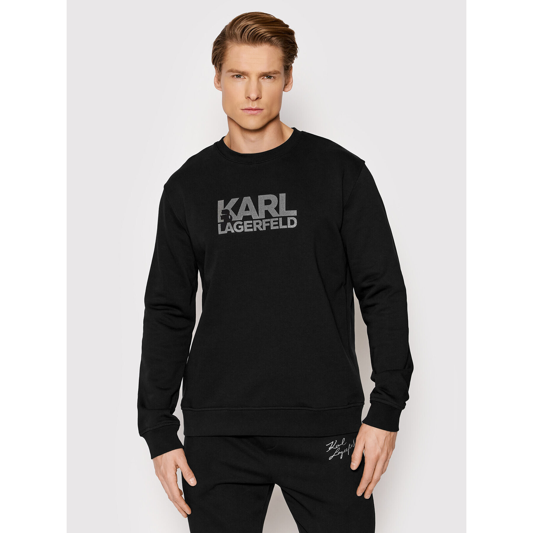 KARL LAGERFELD Mikina Crewneck 705400 521900 Čierna Regular Fit - Pepit.sk