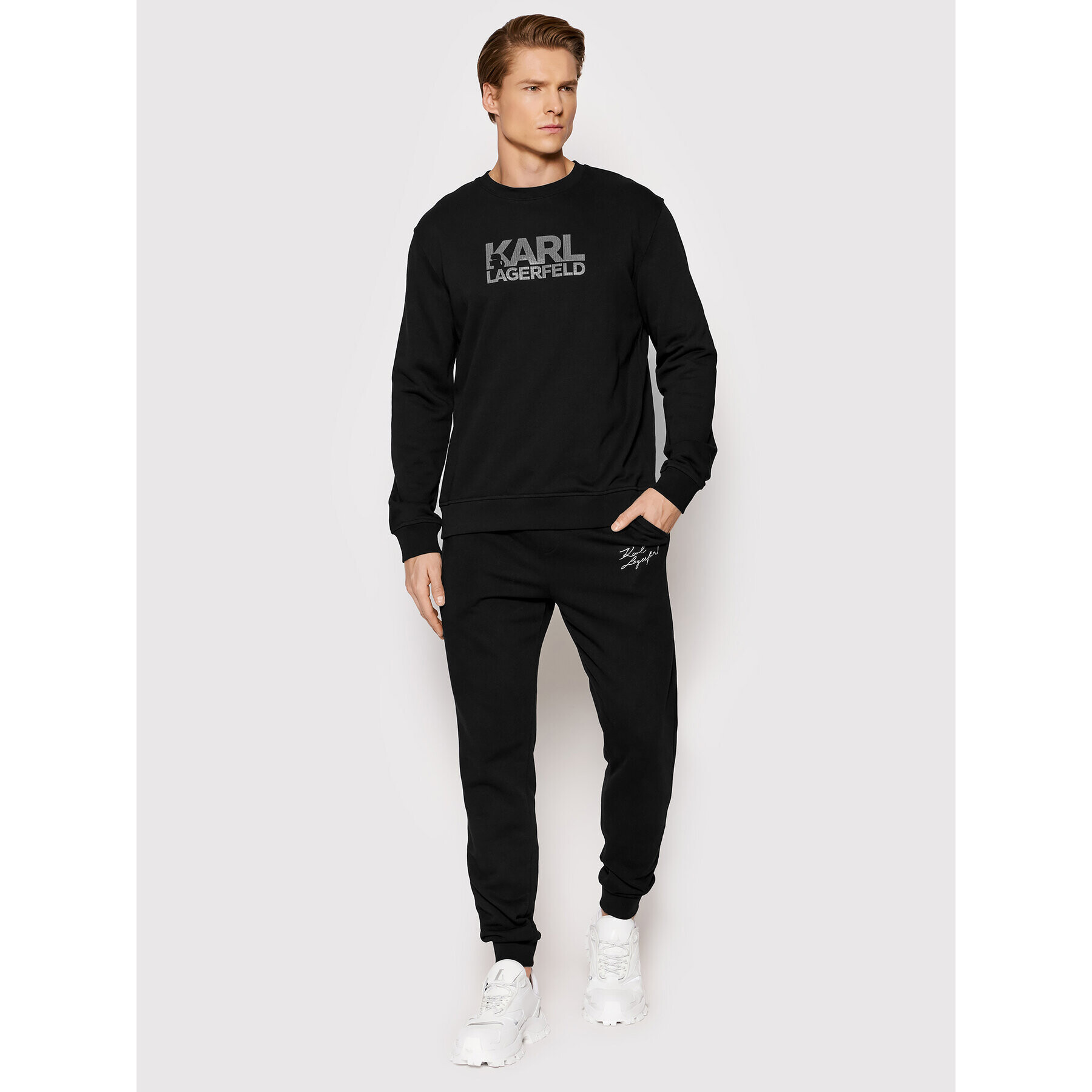 KARL LAGERFELD Mikina Crewneck 705400 521900 Čierna Regular Fit - Pepit.sk