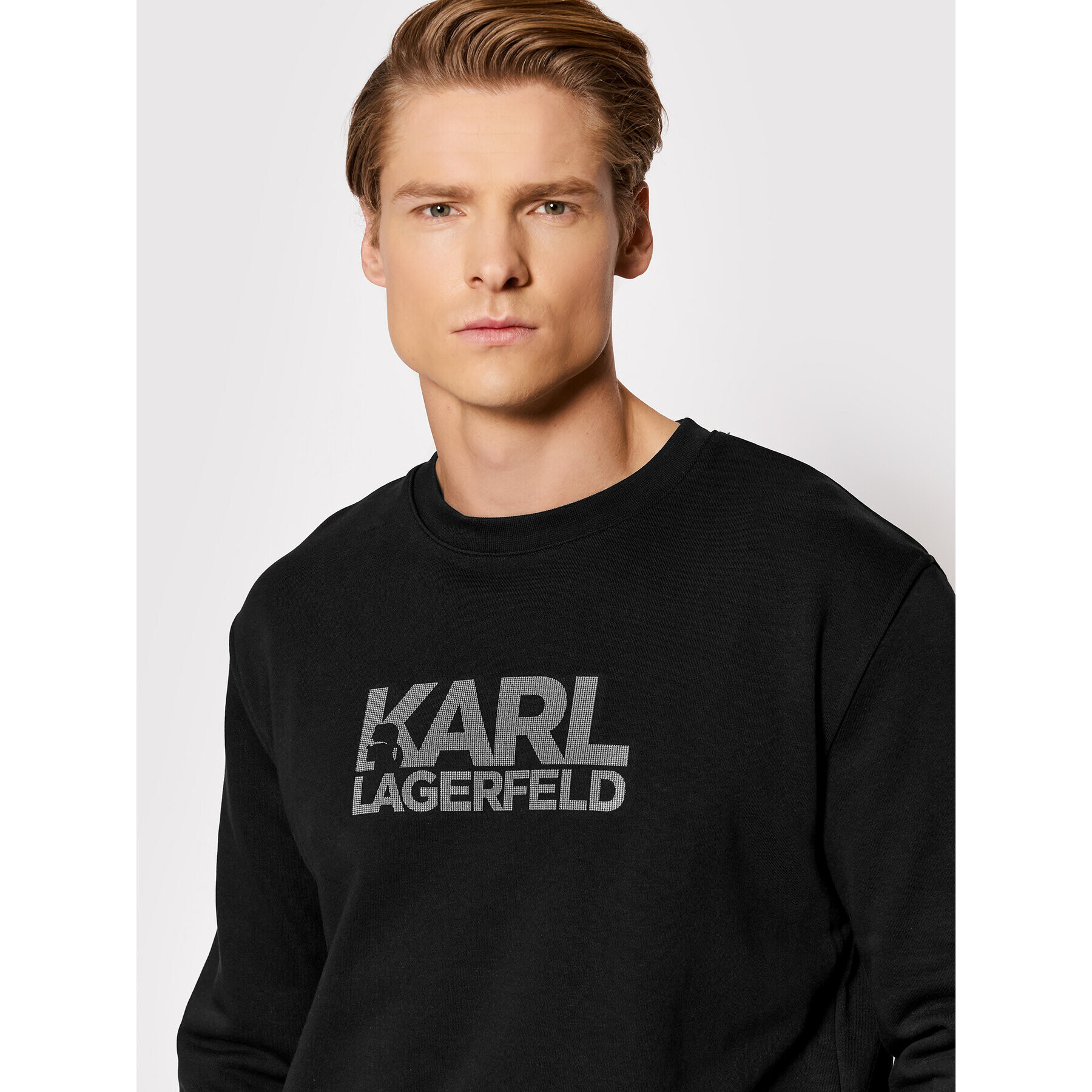 KARL LAGERFELD Mikina Crewneck 705400 521900 Čierna Regular Fit - Pepit.sk