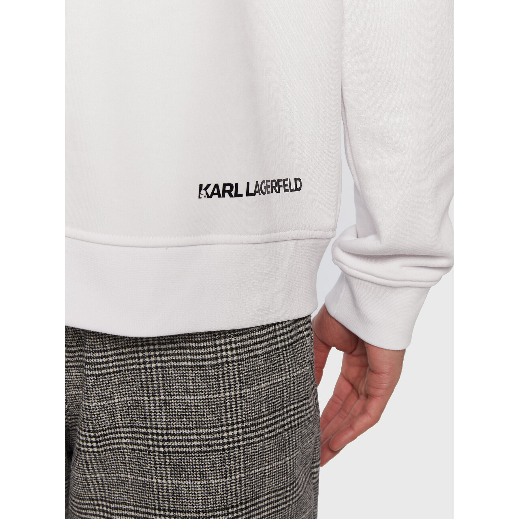 KARL LAGERFELD Mikina Sweat 705045 524910 Biela Regular Fit - Pepit.sk