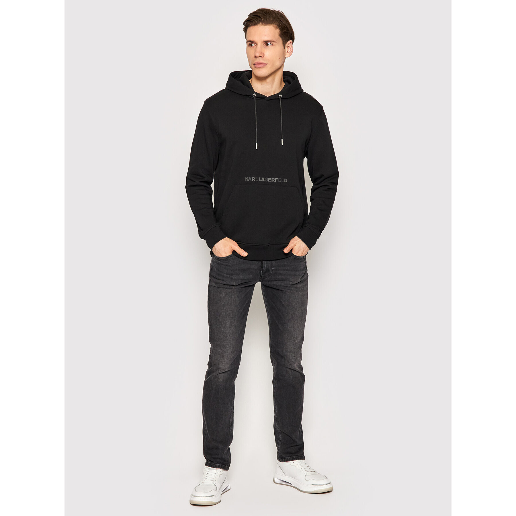 KARL LAGERFELD Mikina Sweat 705052 521900 Čierna Regular Fit - Pepit.sk