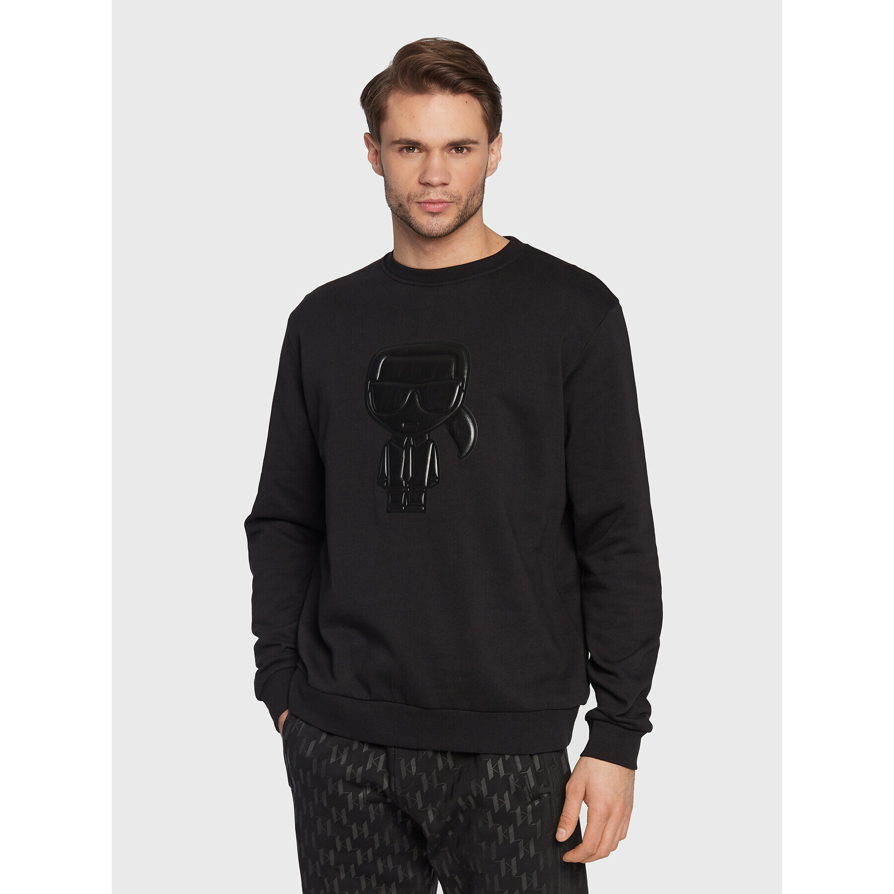 KARL LAGERFELD Mikina Sweat 705064 524940 Čierna Regular Fit - Pepit.sk