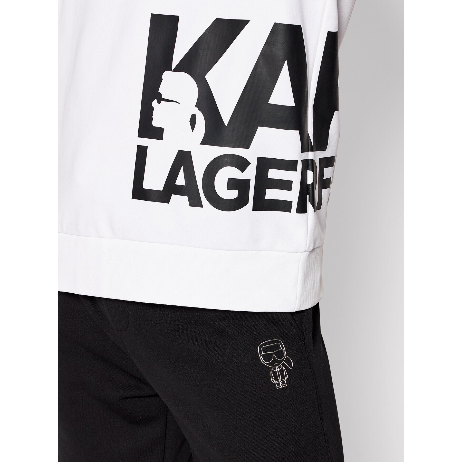 KARL LAGERFELD Mikina Sweat 705084 521900 Biela Regular Fit - Pepit.sk